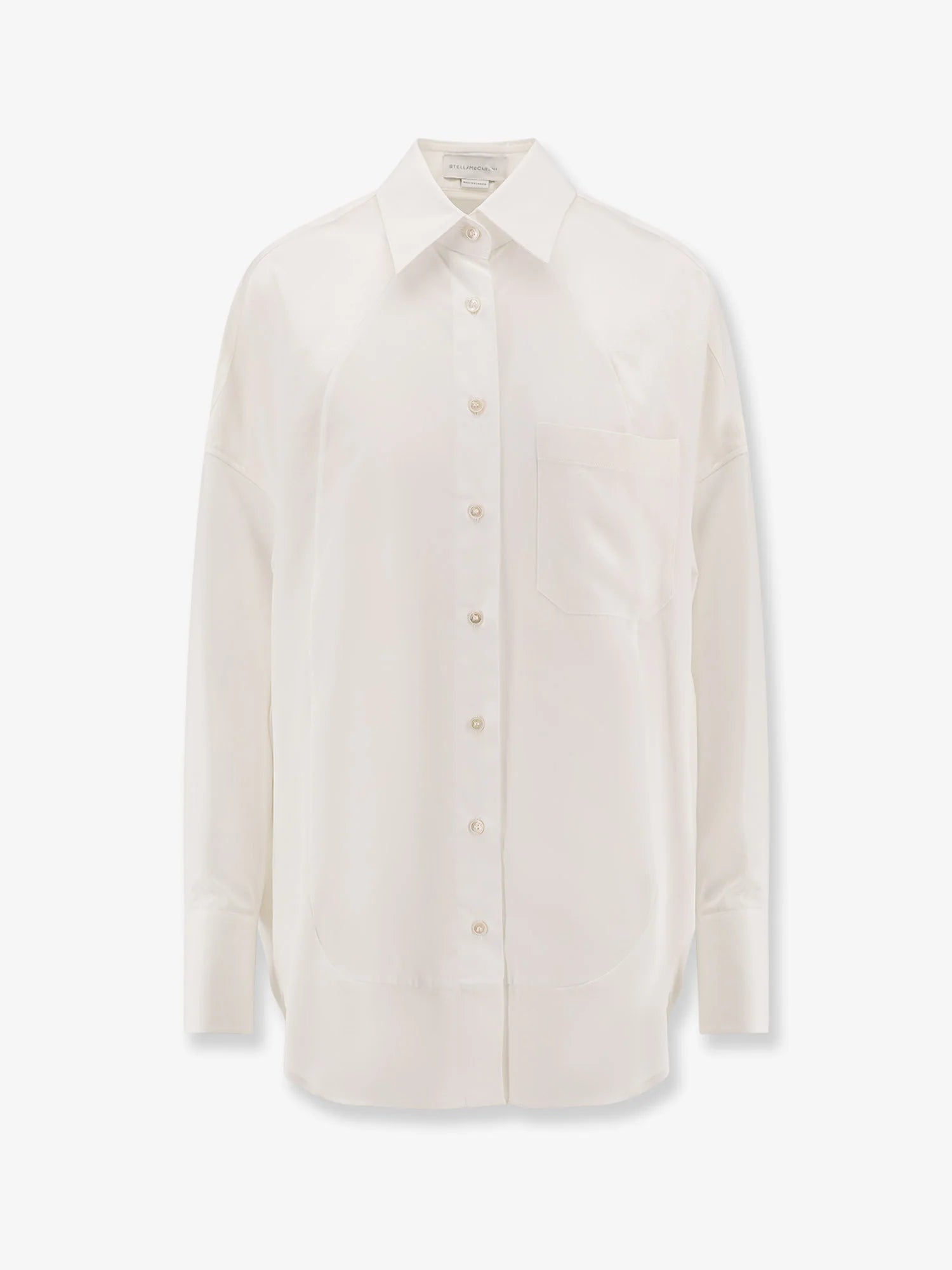 Oversize satin shirt