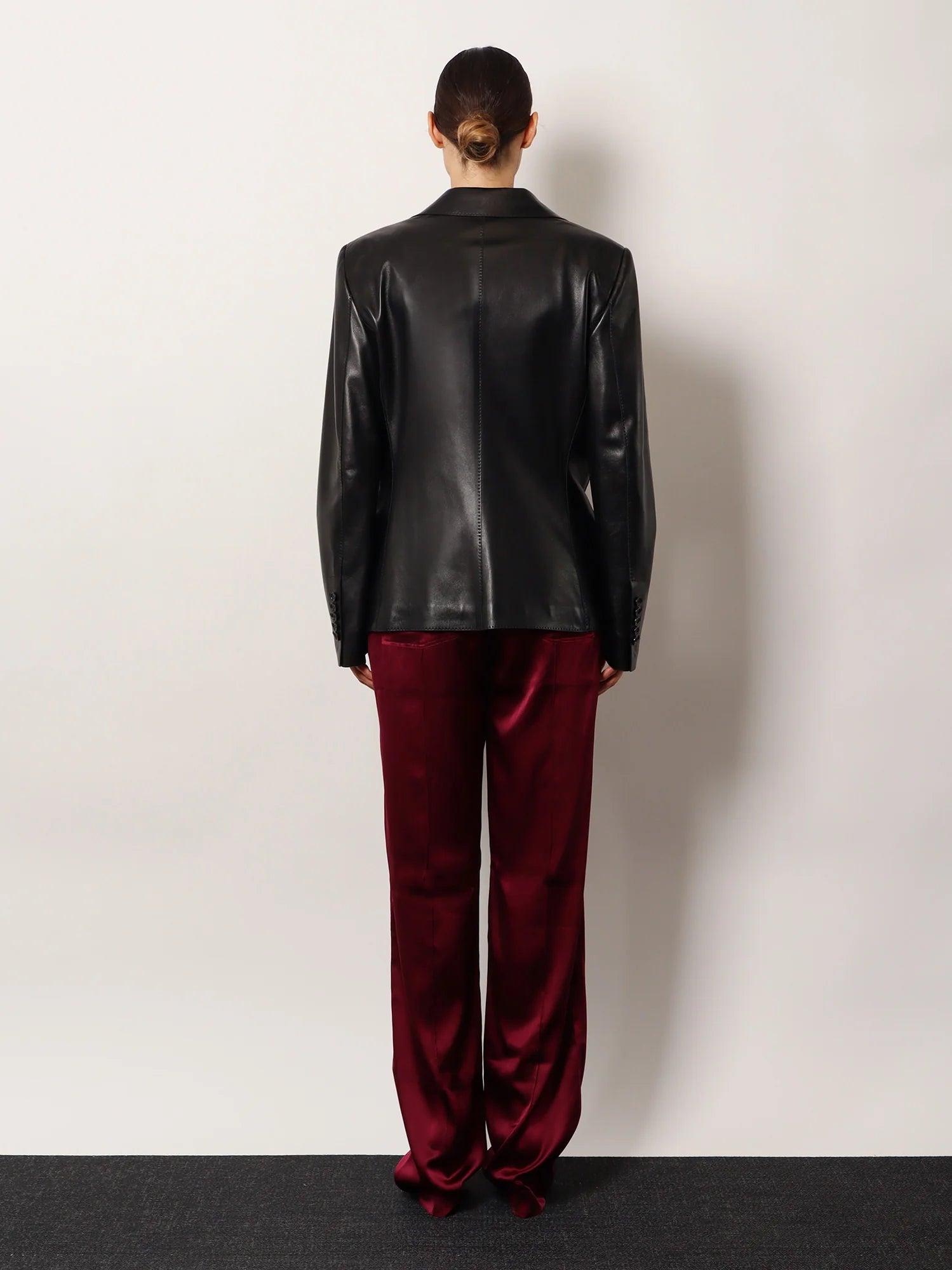 Leather blazer
