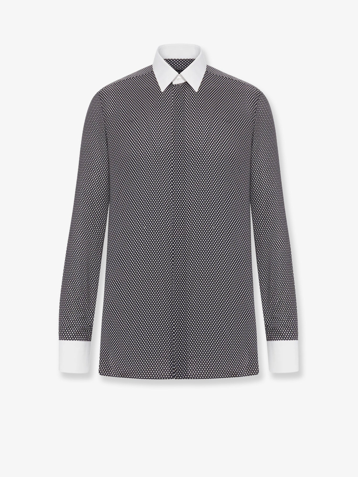 Microfantasy cotton shirt