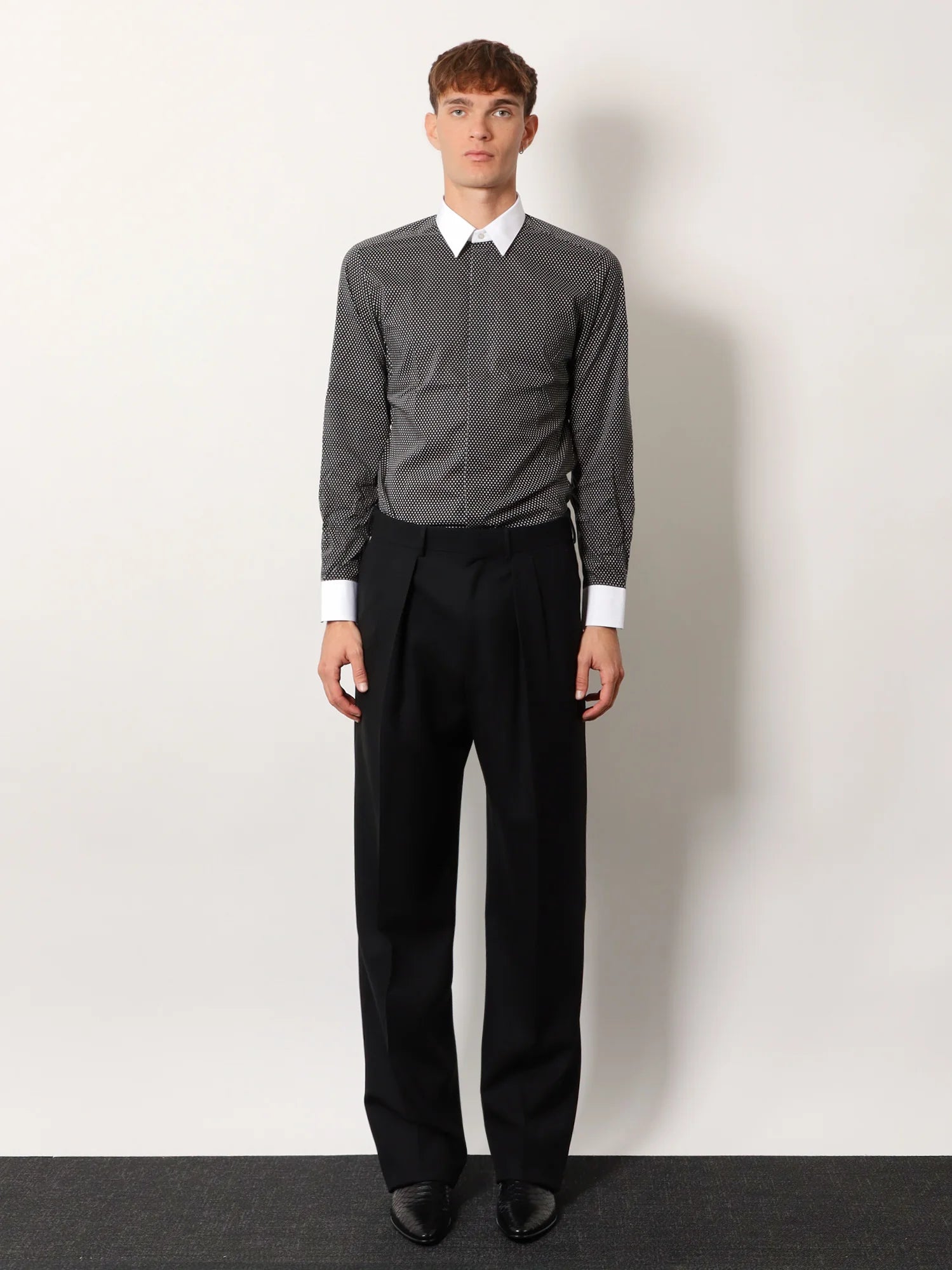 Microfantasy cotton shirt