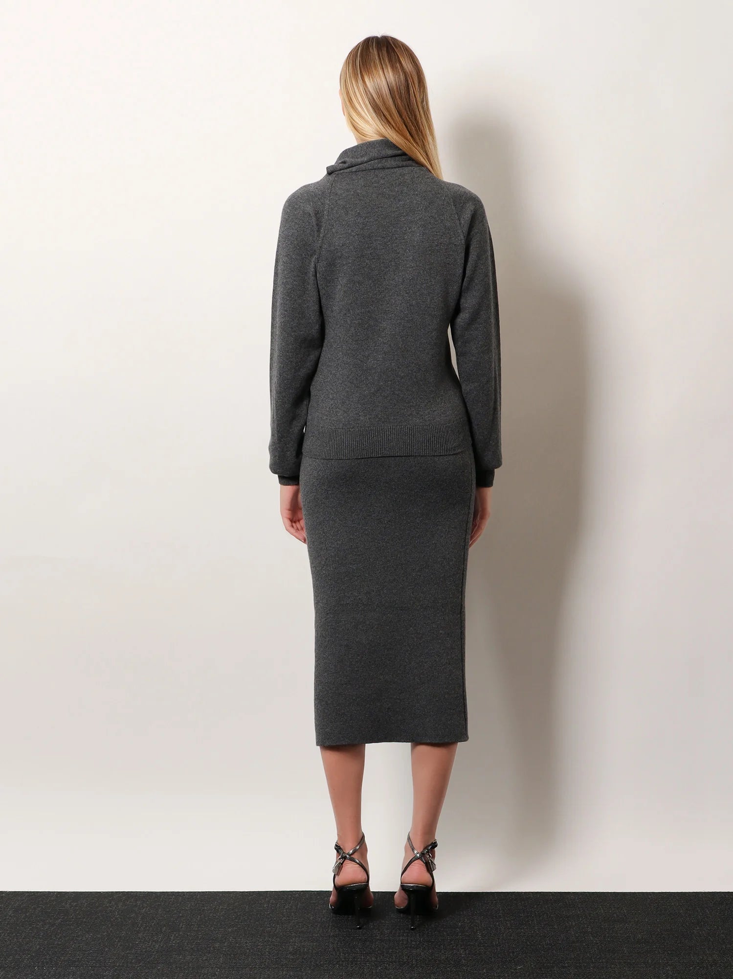 Cashmere and cotton turtleneck sweater