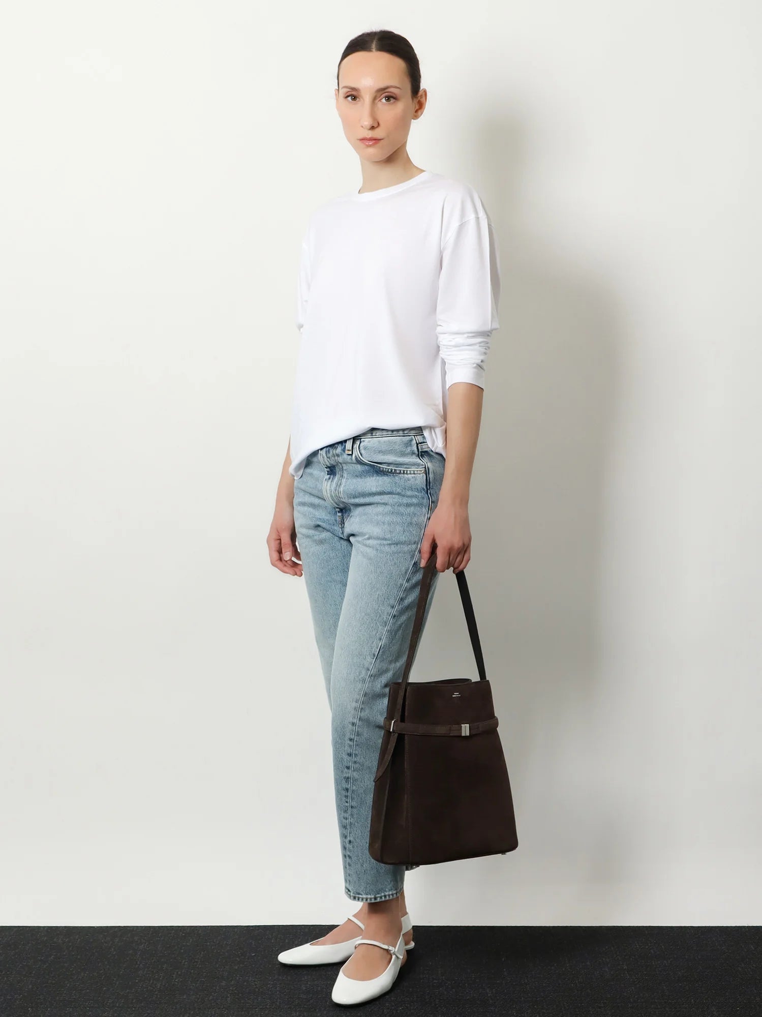 Classic Long-Sleeve lyocell and cotton T-shirt