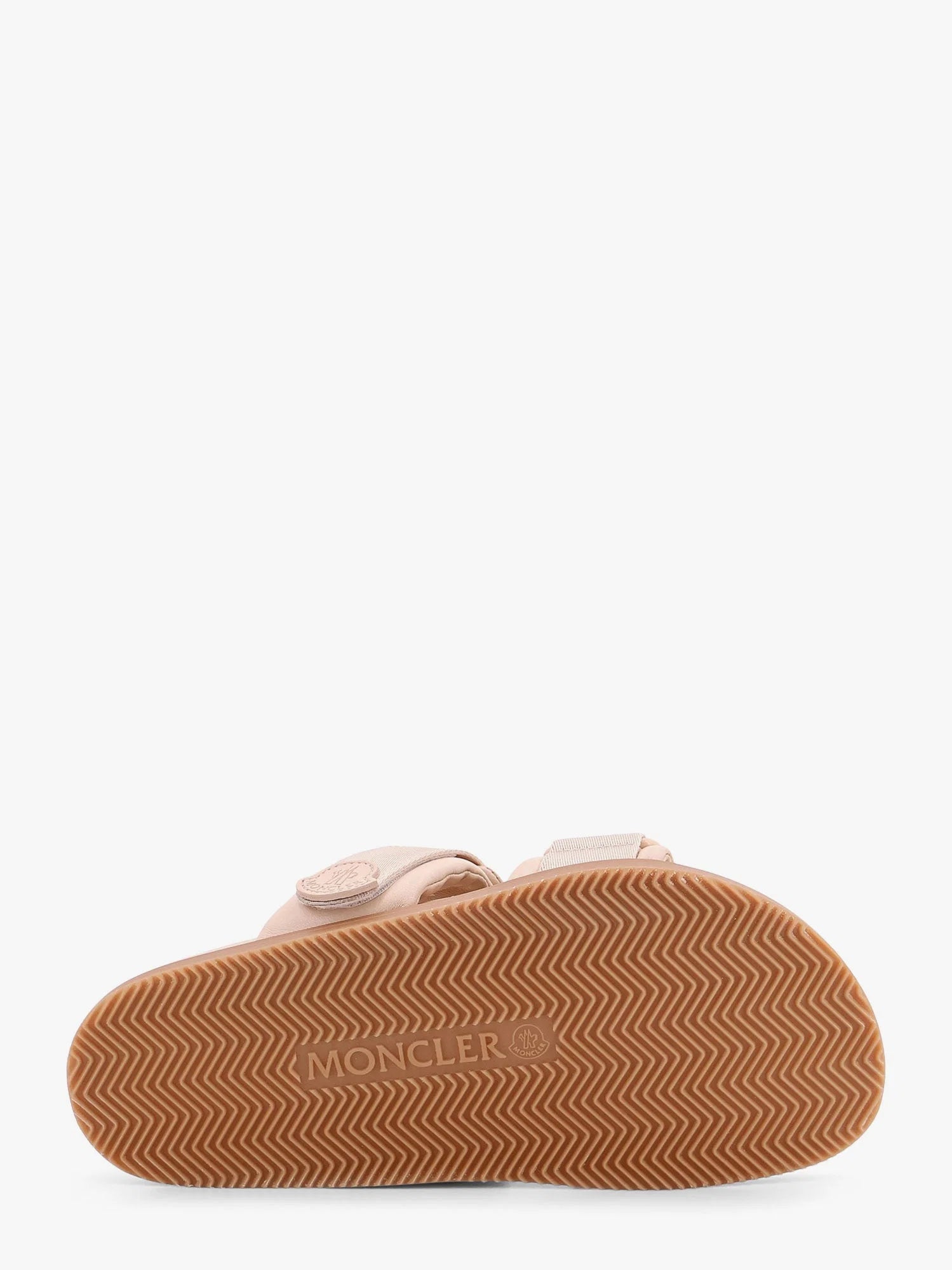 Mon summer leather sandals with nylon details