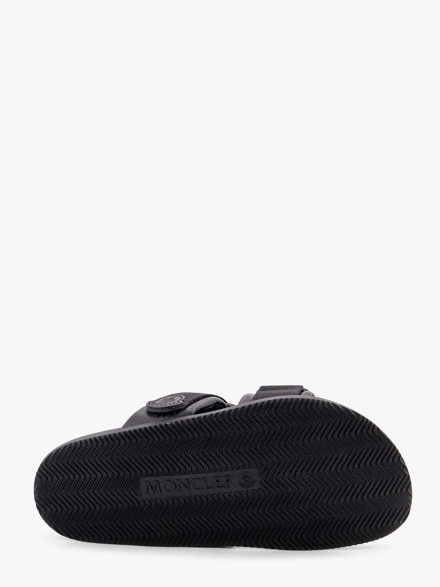 Mon summer leather sandals with nylon details