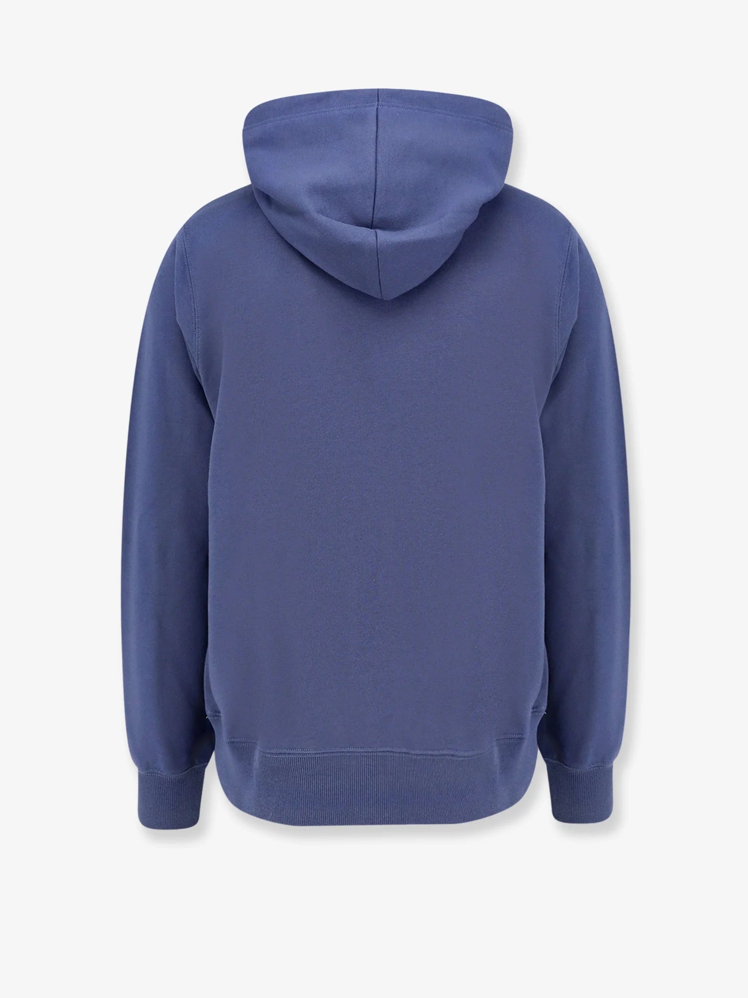 Cotton sweatshirt with embroidered lettering logo