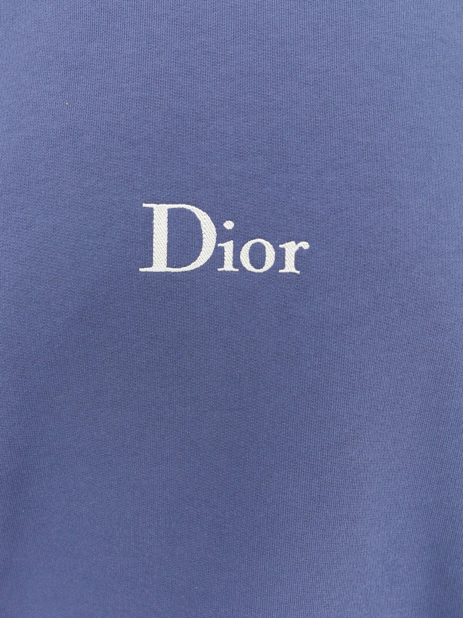 Cotton sweatshirt with embroidered lettering logo