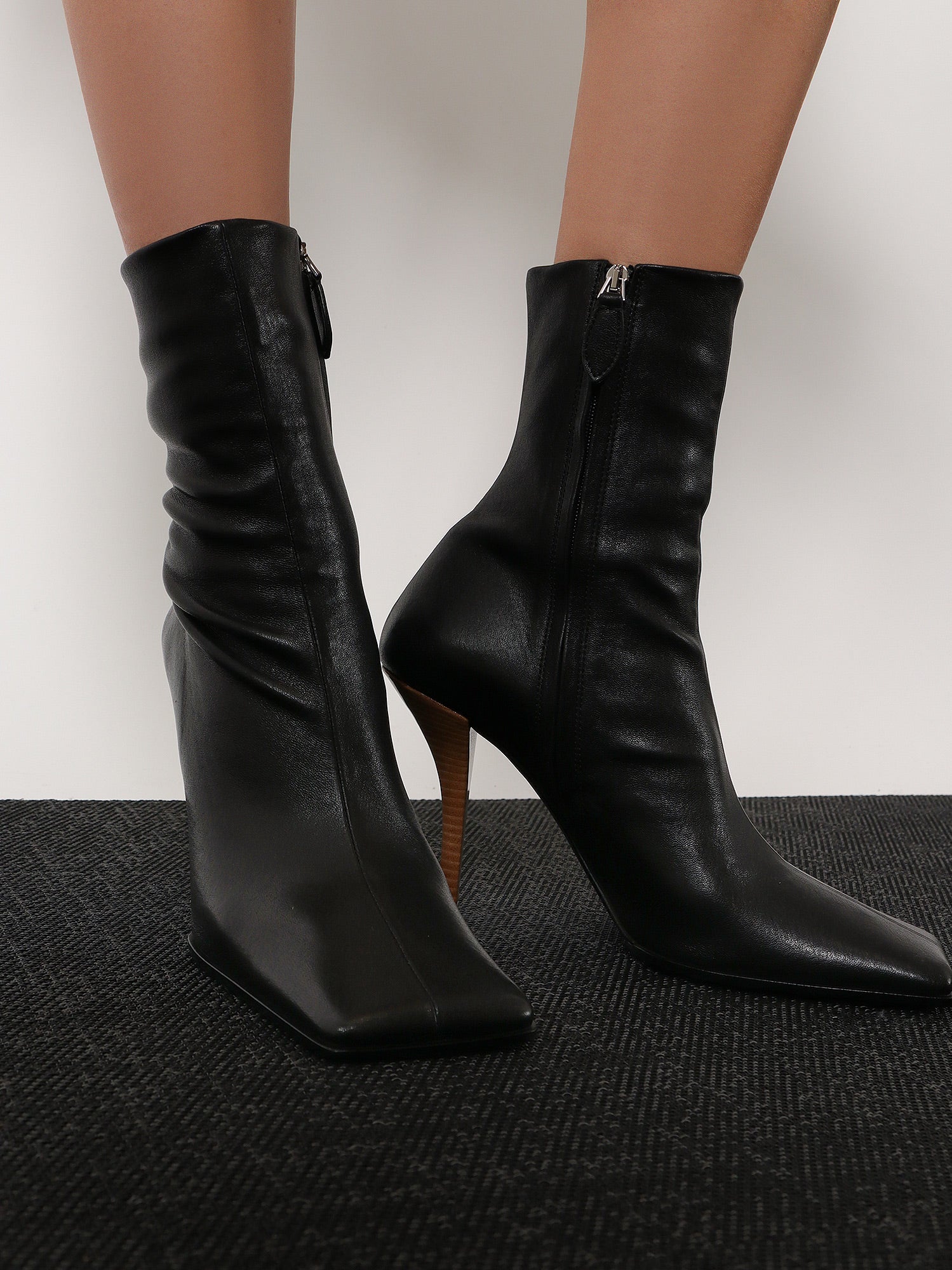 Leather boots