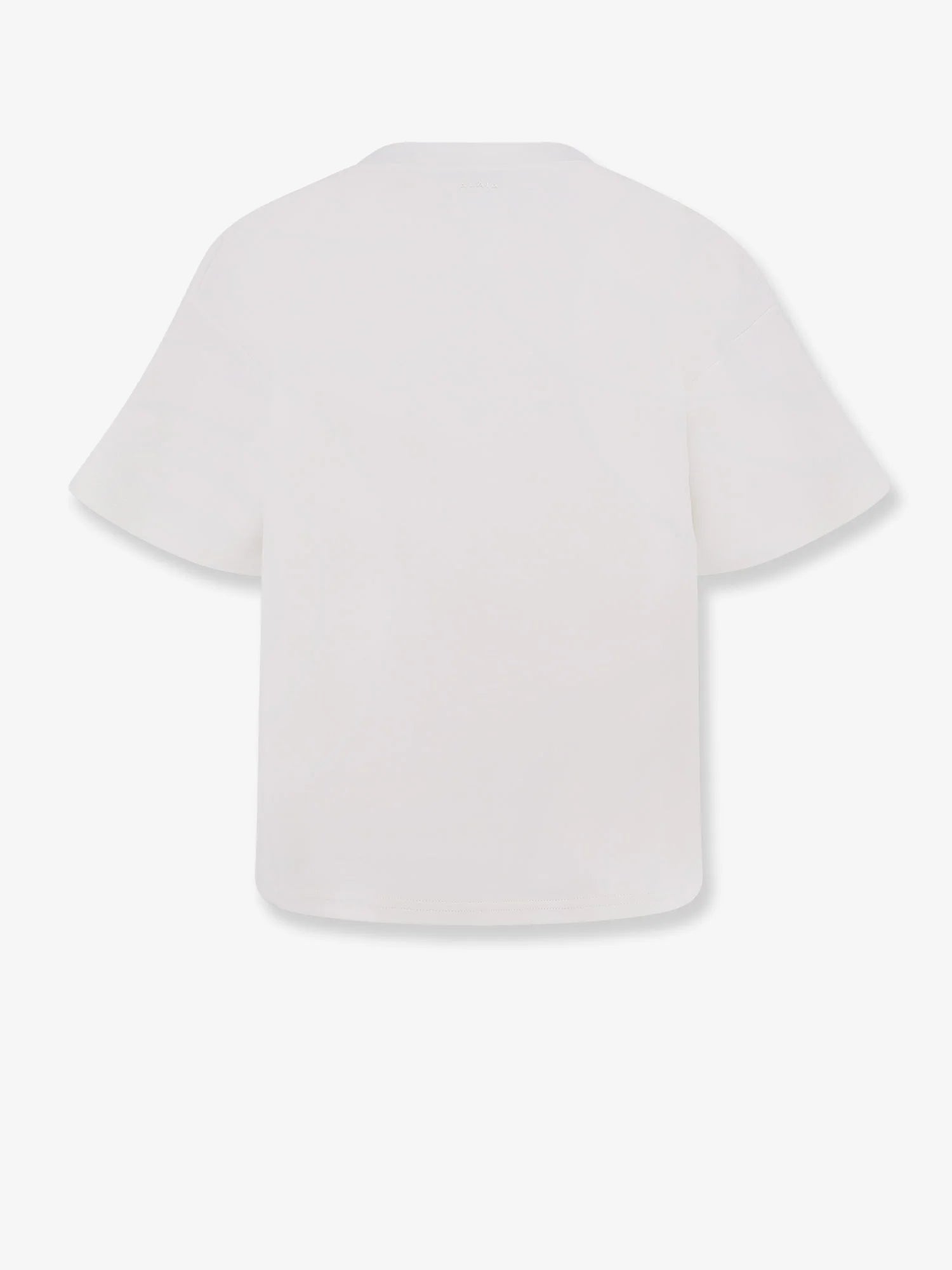 Boxy cotton blend t-shirt
