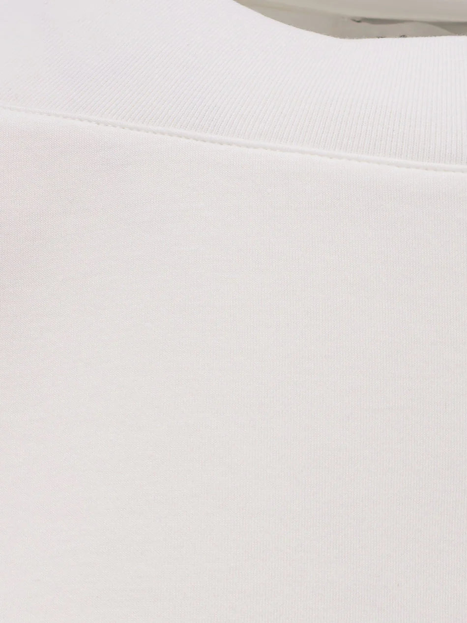 Boxy cotton blend t-shirt