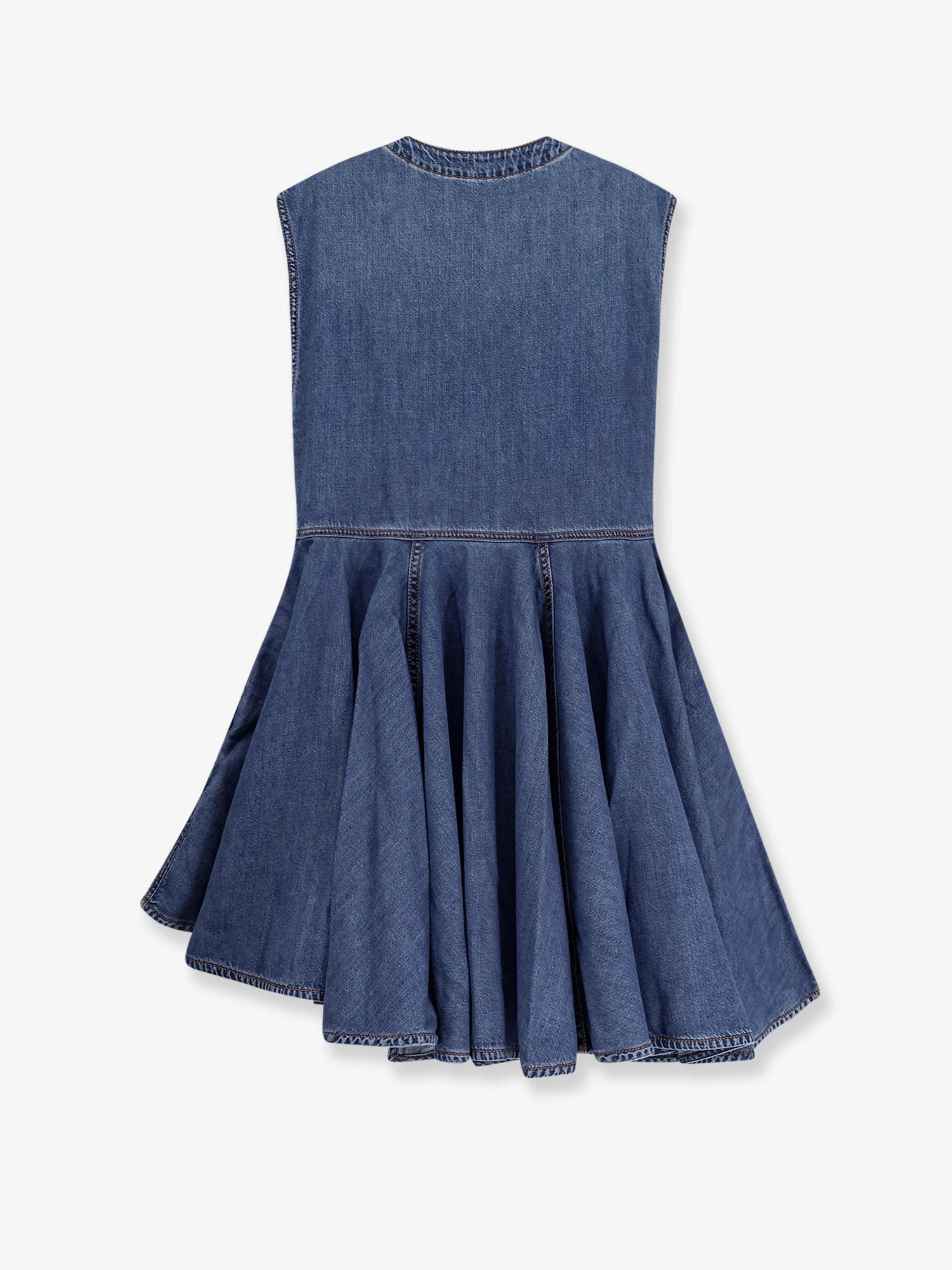 Wrap denim dress