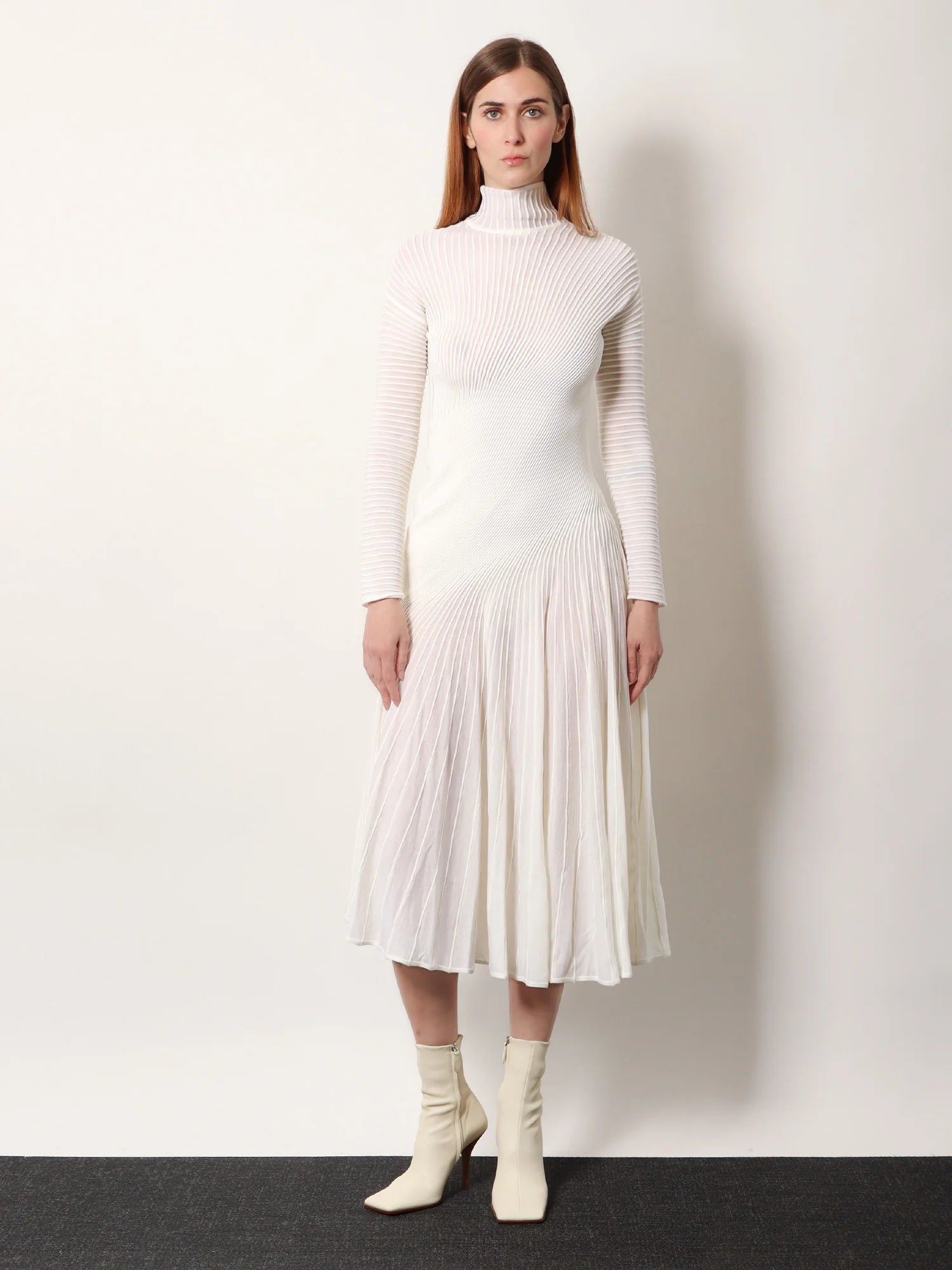 Long wool dress