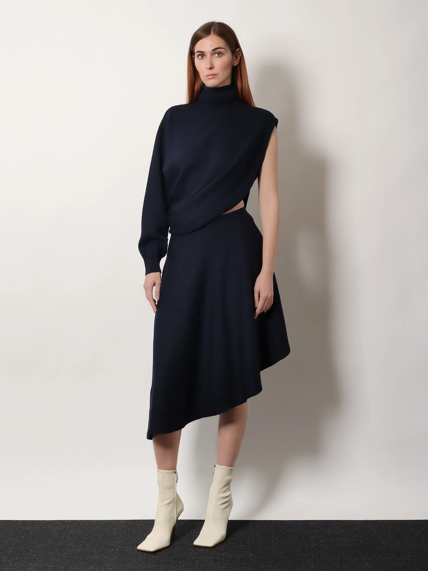 Cut-Out virgin wool dress
