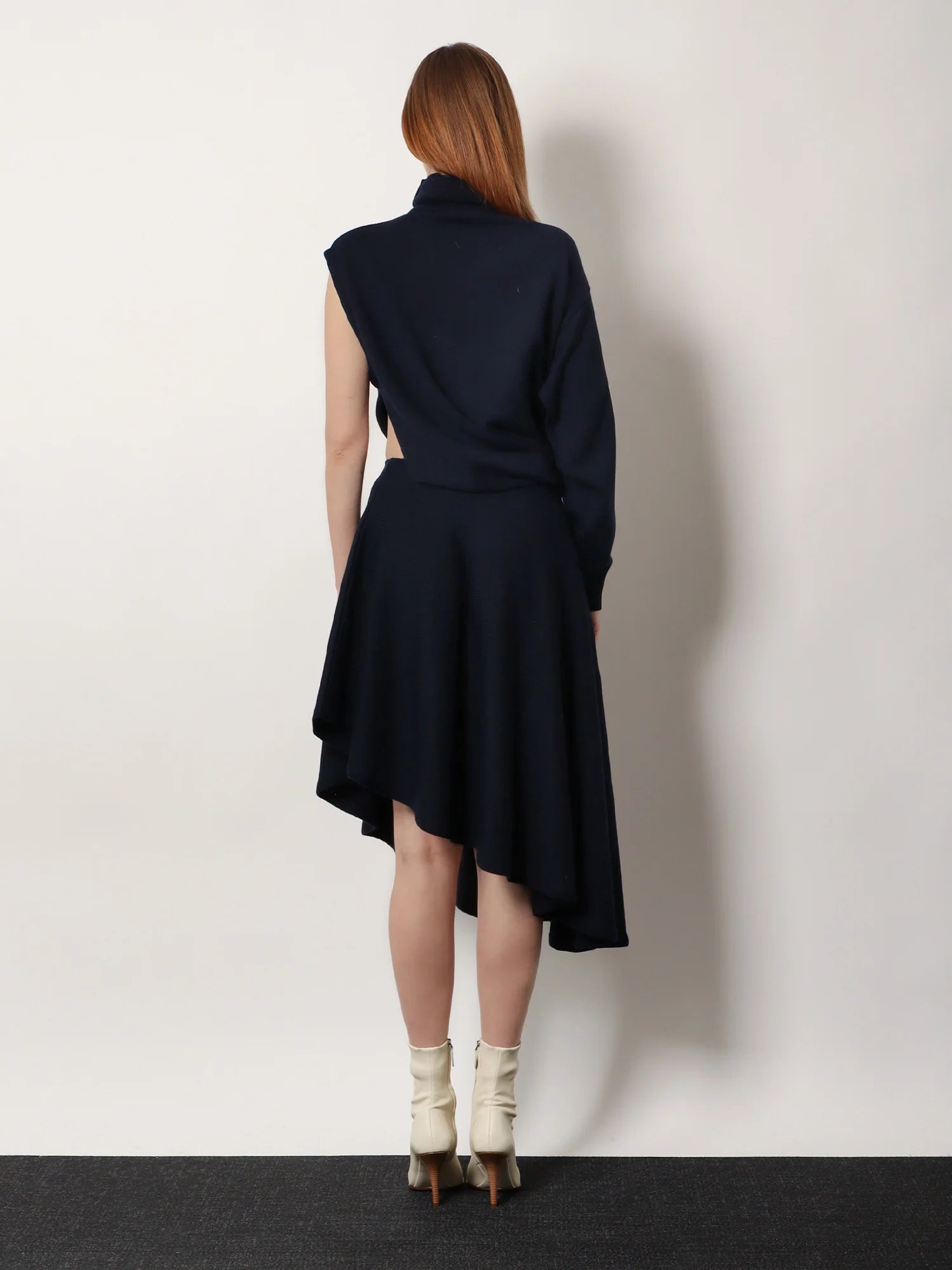Cut-Out virgin wool dress