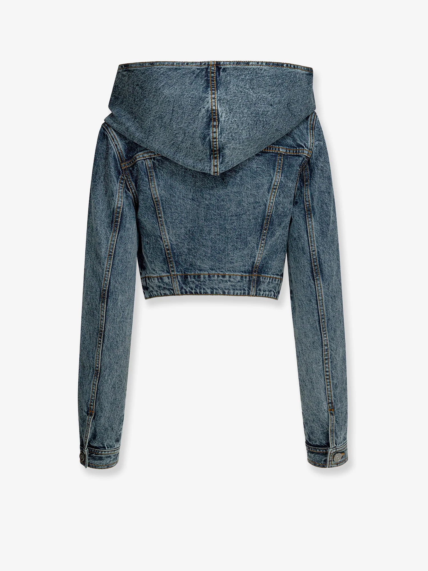 Hooded denim jacket