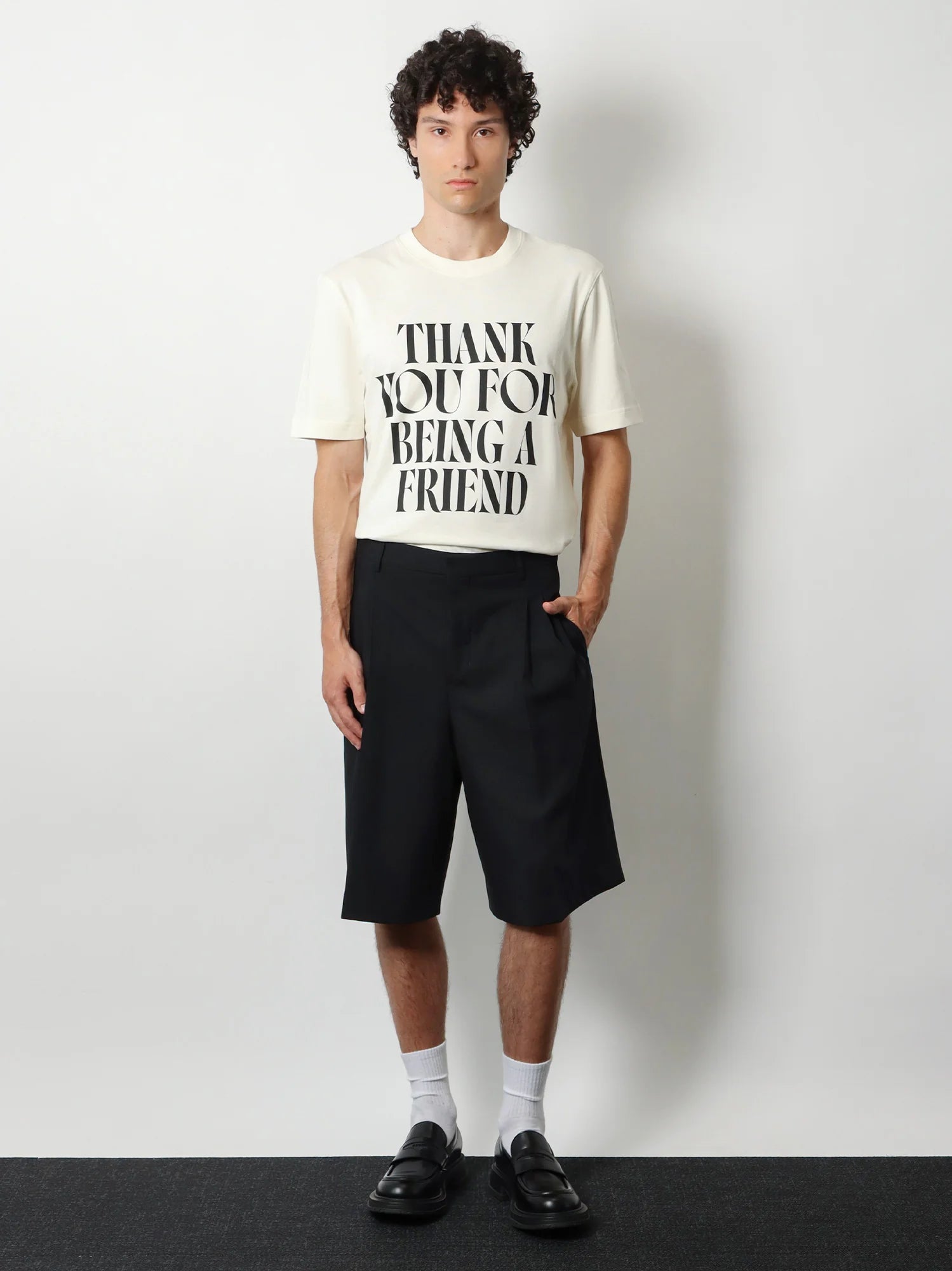 Virgin wool shorts