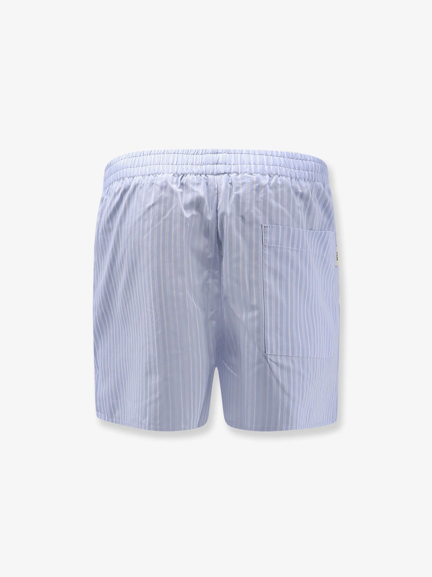Cotton bermuda shorts with striped pattern