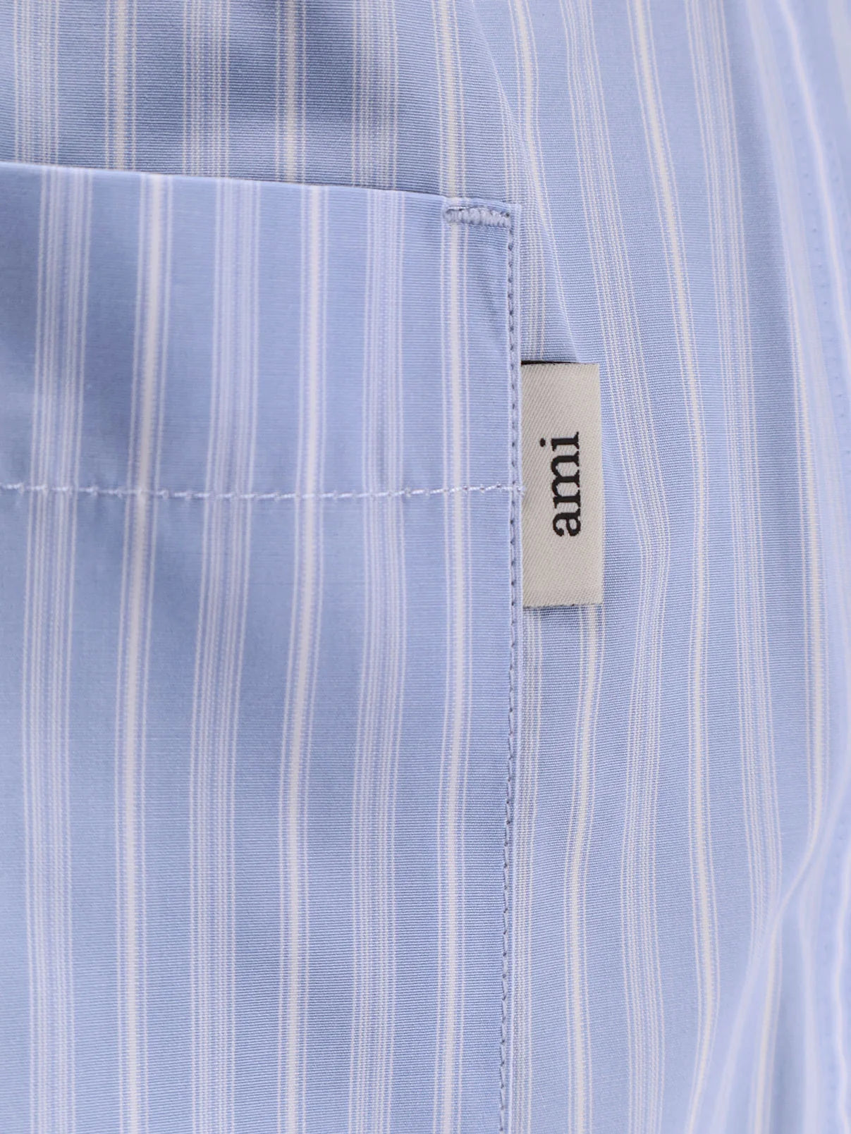 Cotton bermuda shorts with striped pattern