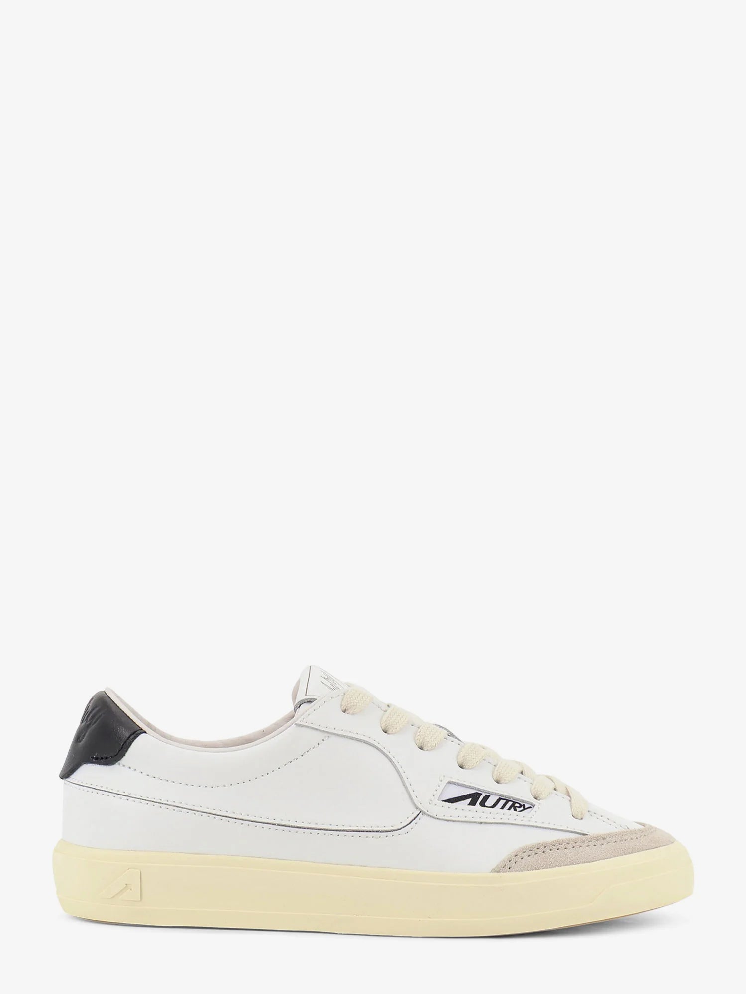 Windscape leather sneakers with suede insert
