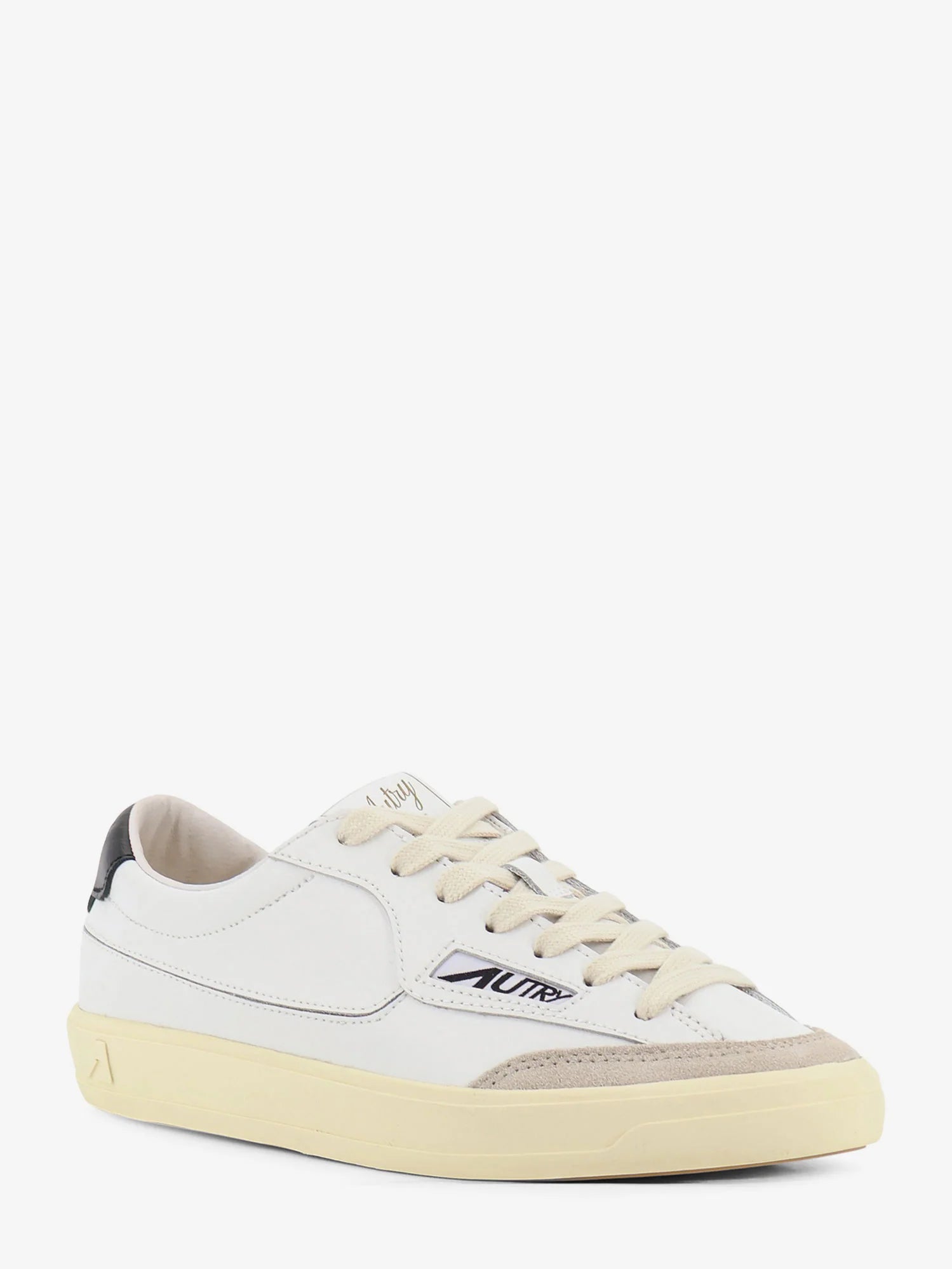 Windscape leather sneakers with suede insert