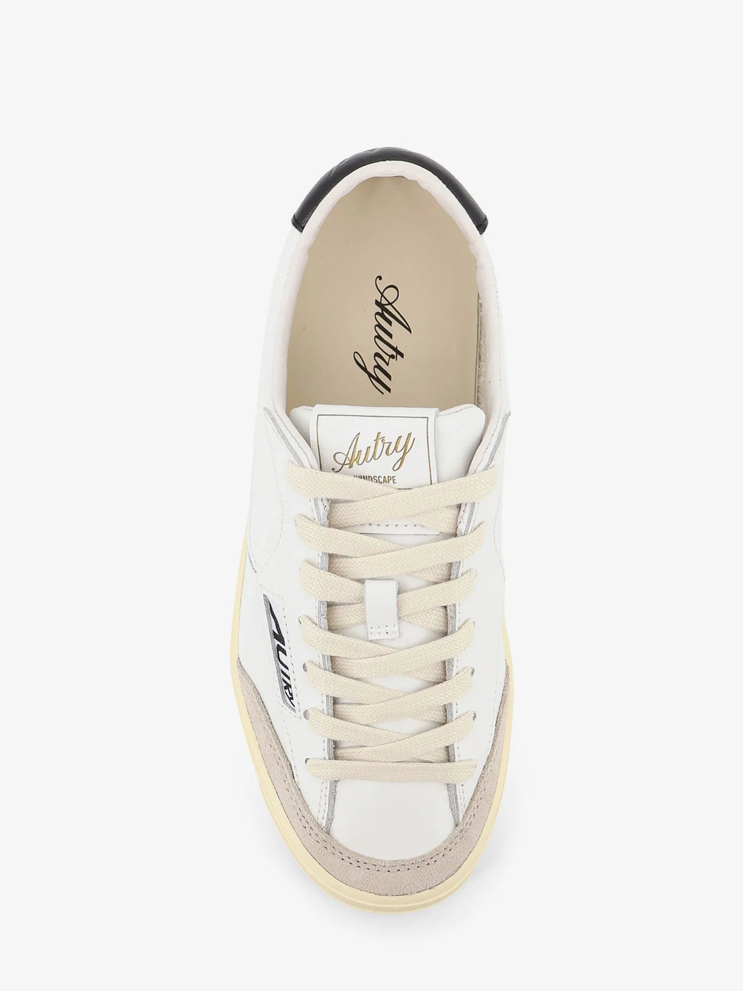 Windscape leather sneakers with suede insert