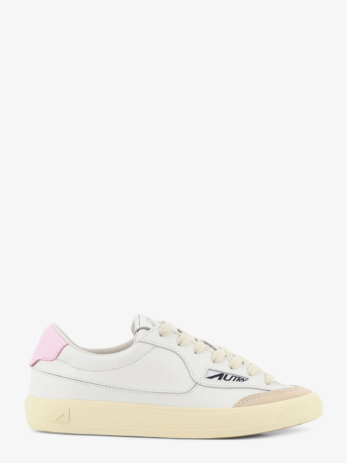 Windscape leather sneakers with suede insert