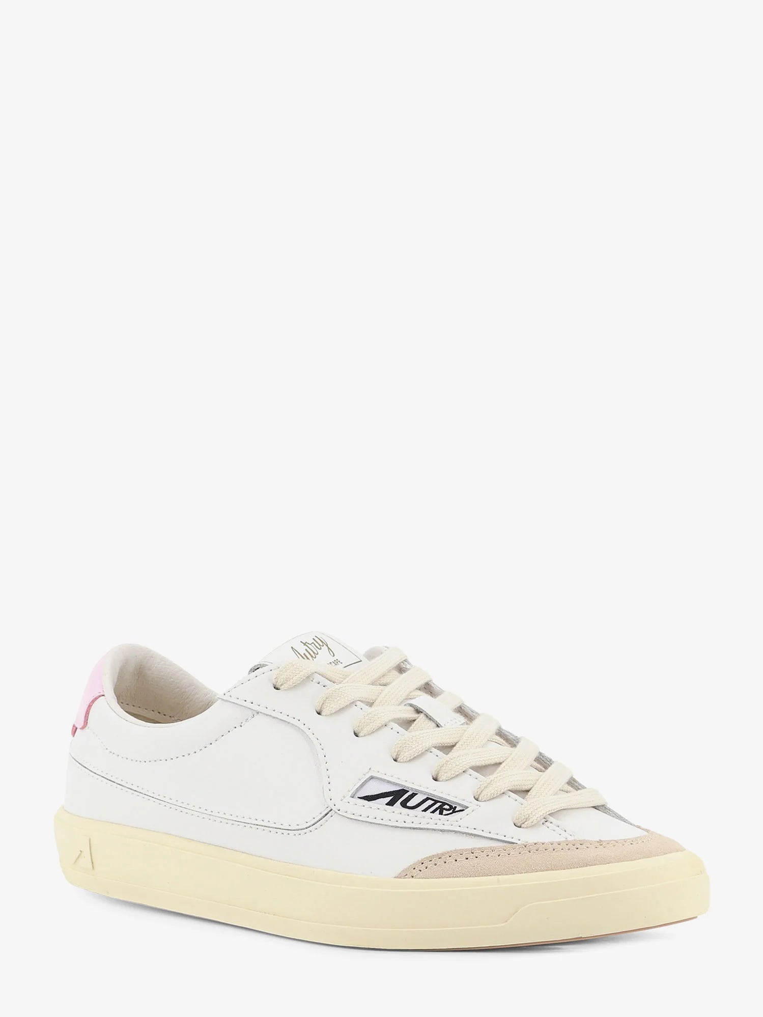 Windscape leather sneakers with suede insert