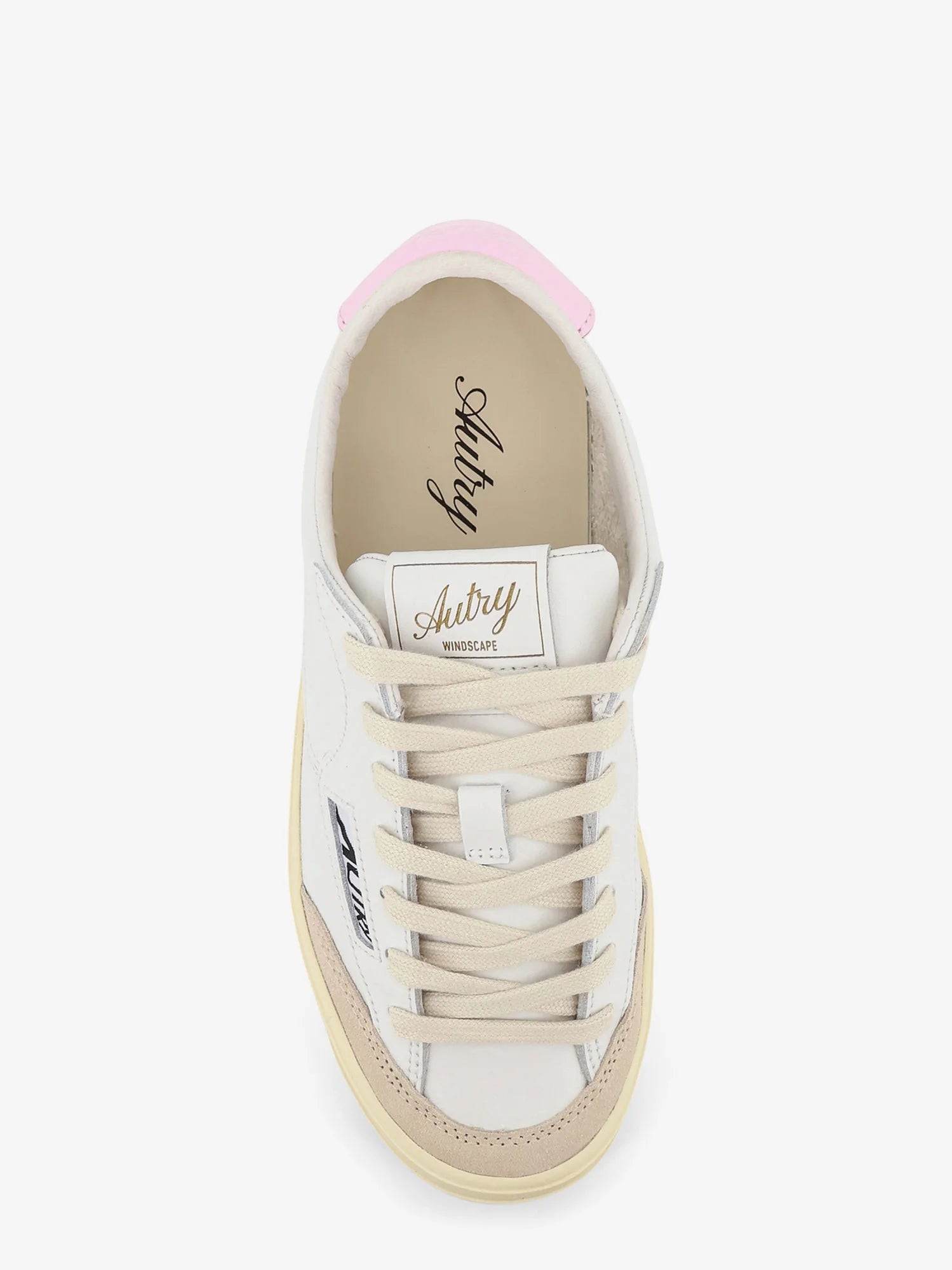 Windscape leather sneakers with suede insert