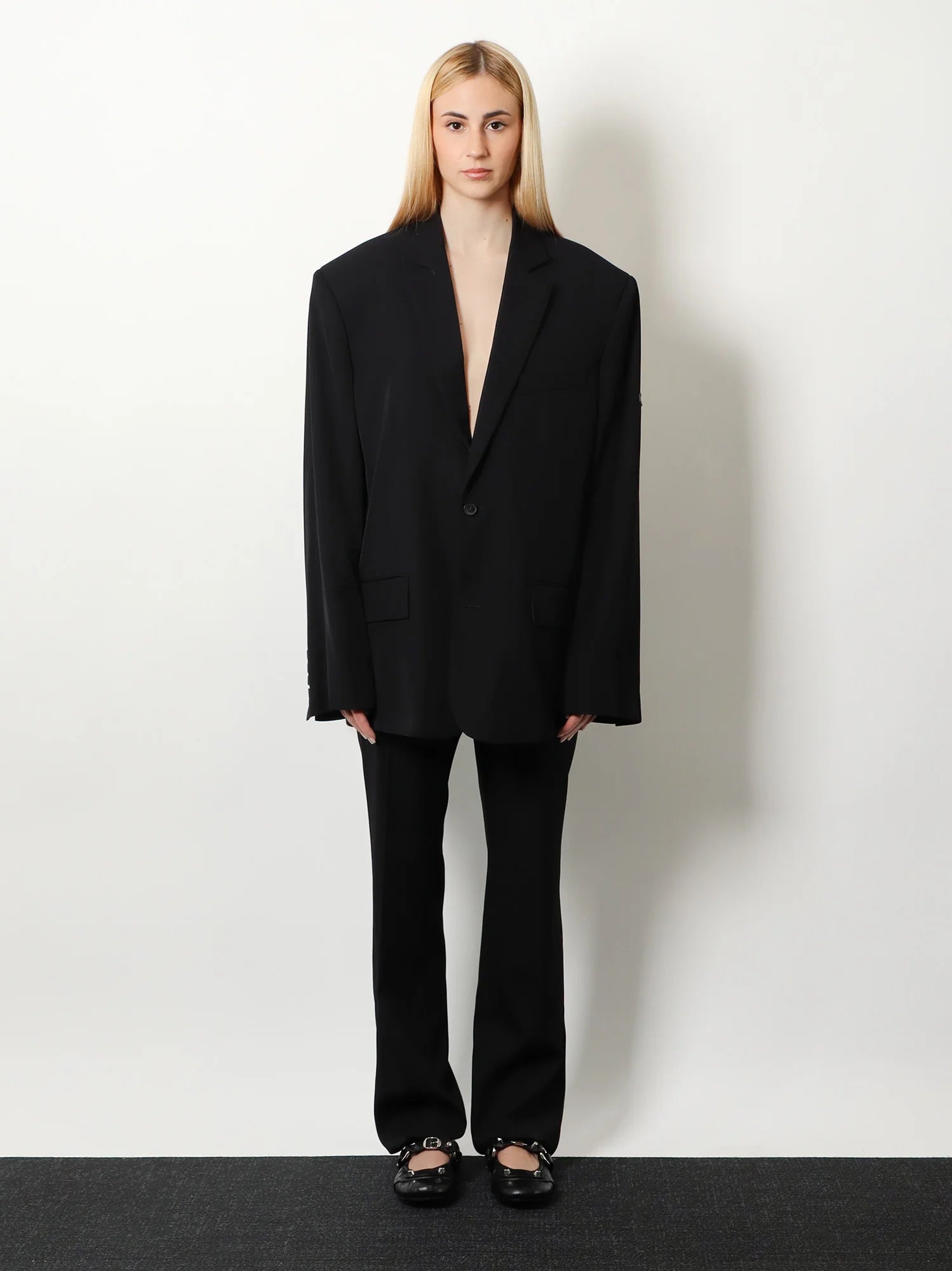 Washed SB viscose blazer