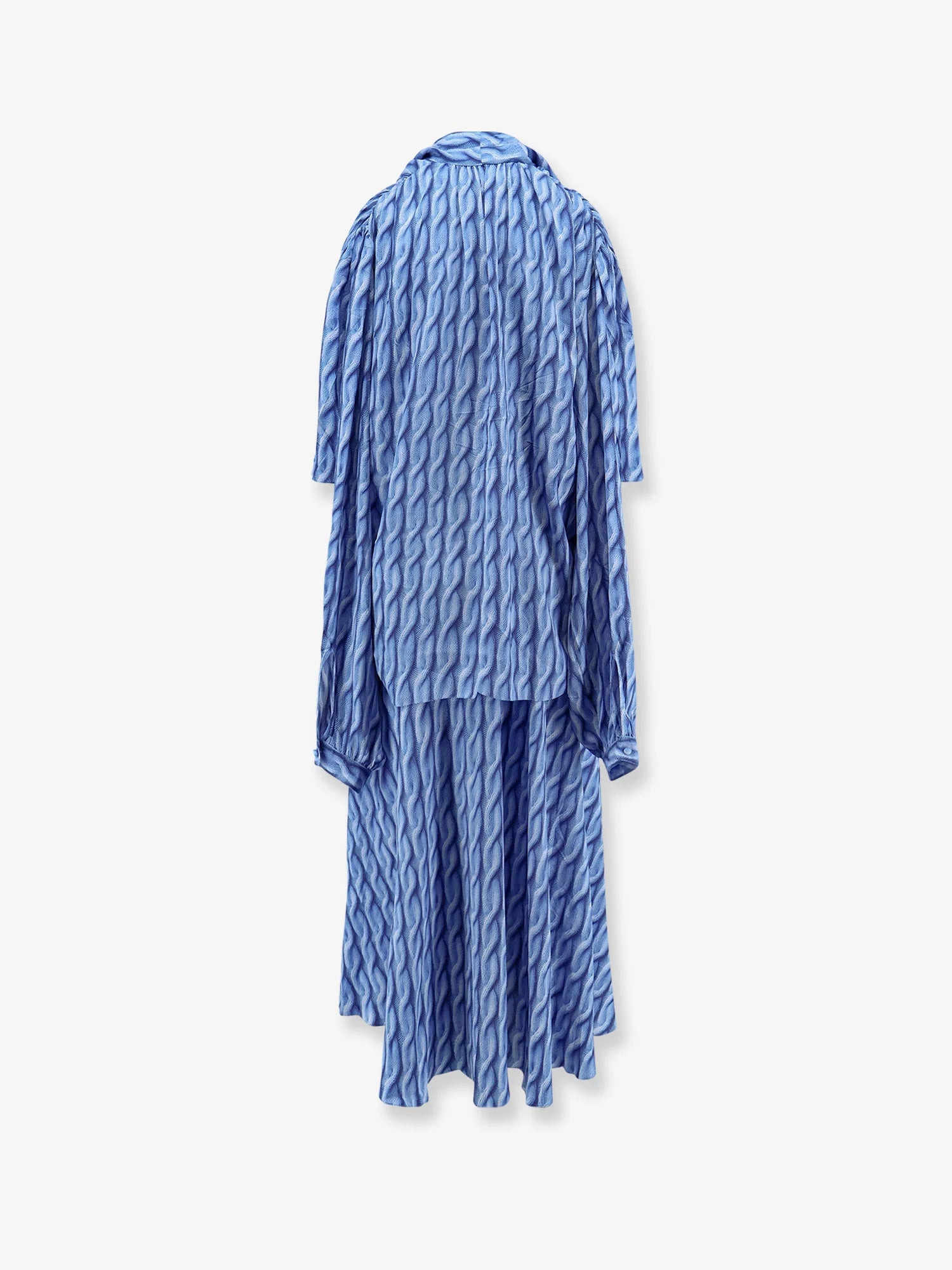 Printed fabric long dress