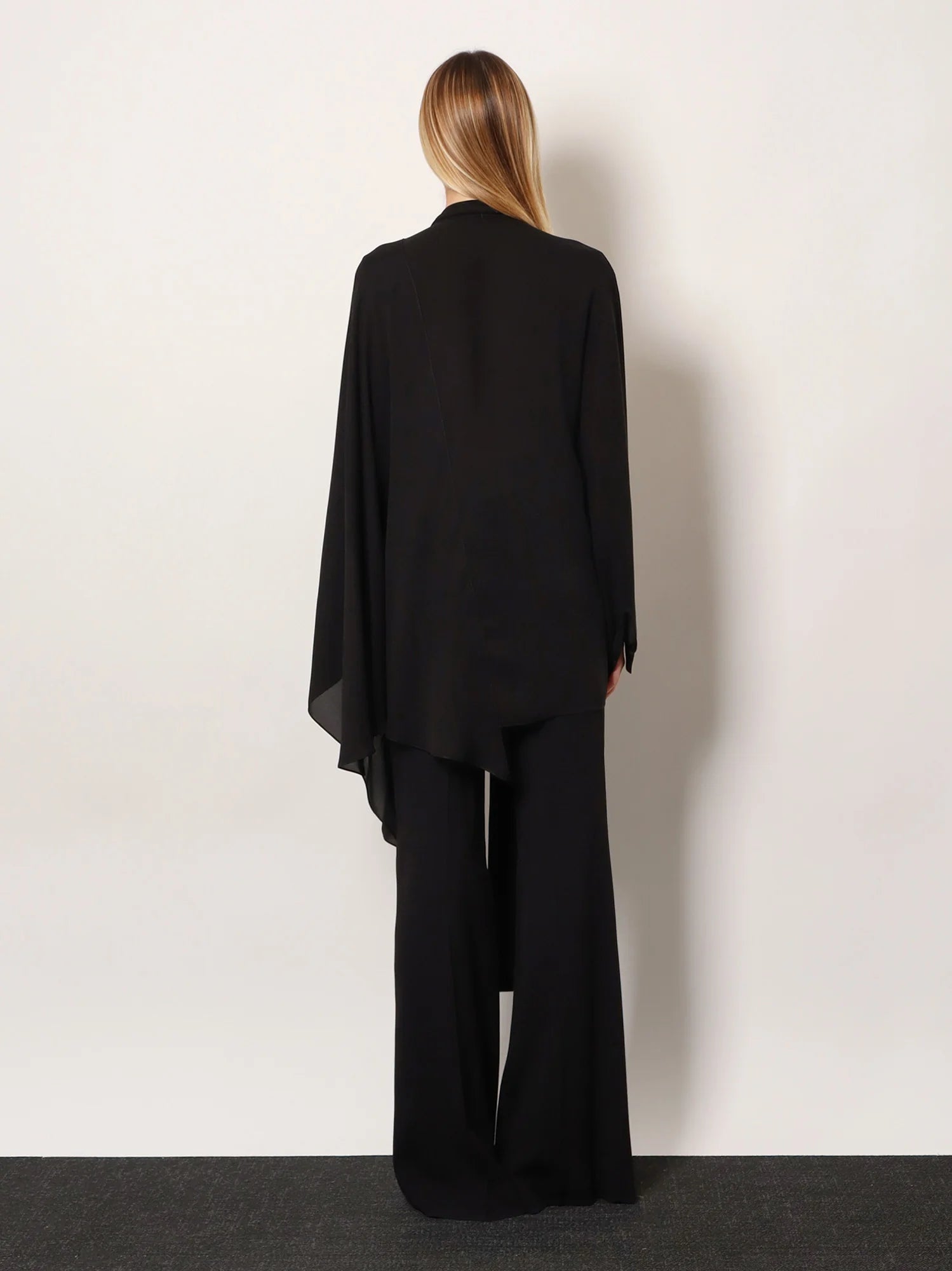 Silk shirt with bow