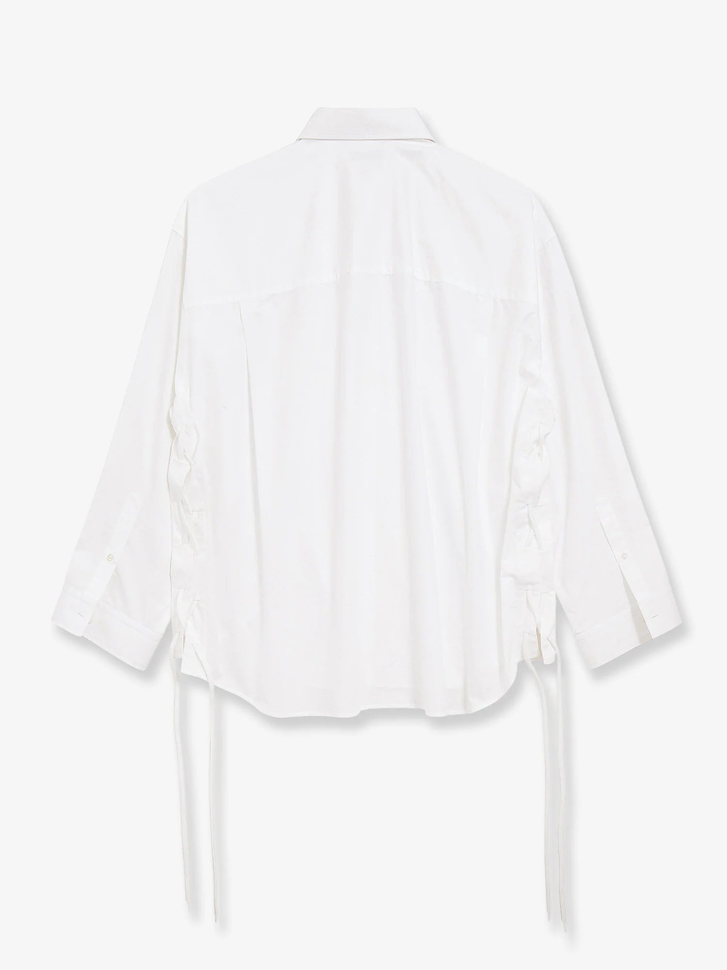 Lace-Up cotton shirt