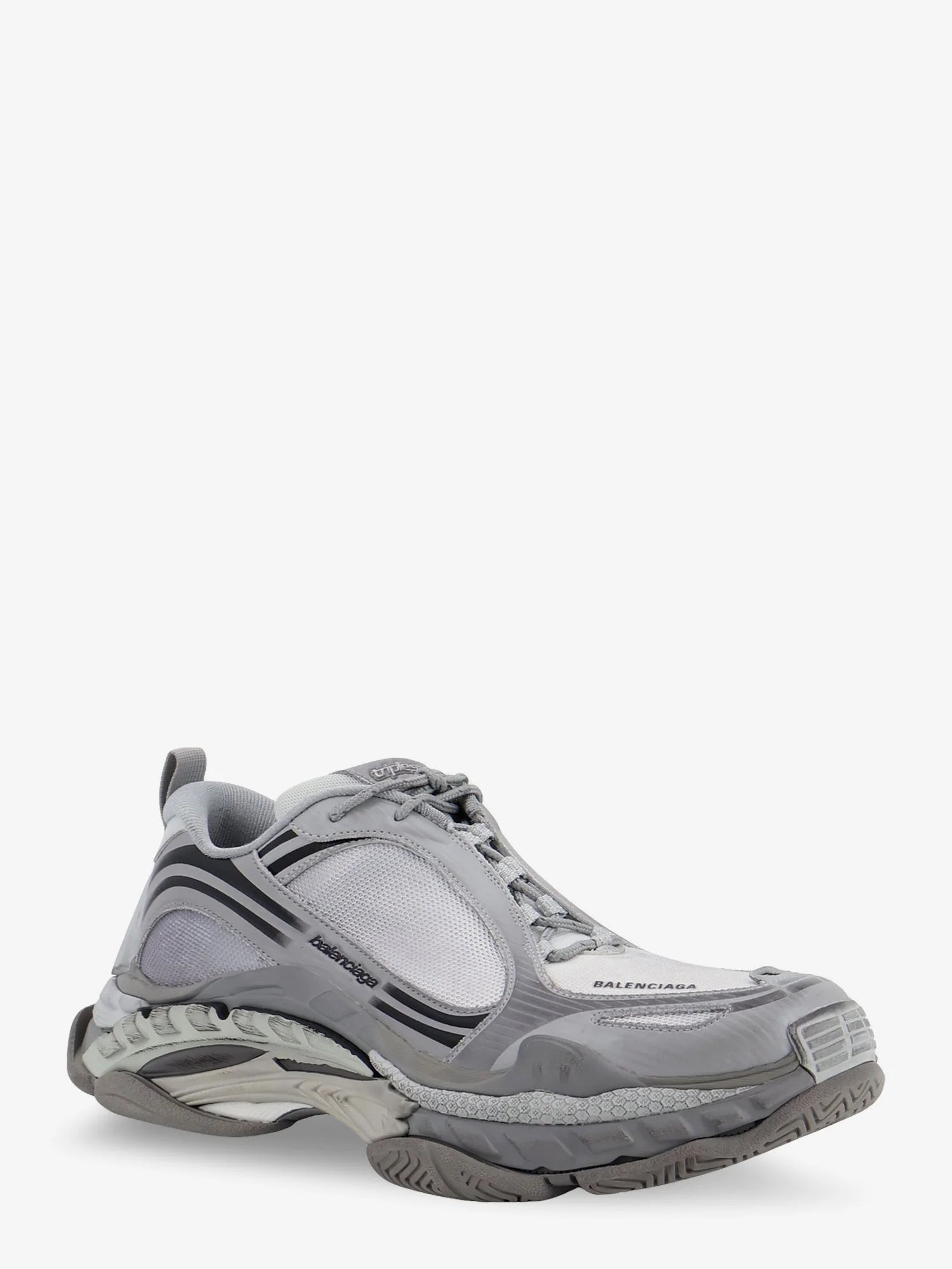 Triple S.2 Gradient mesh sneakers with used-effect nylon inserts