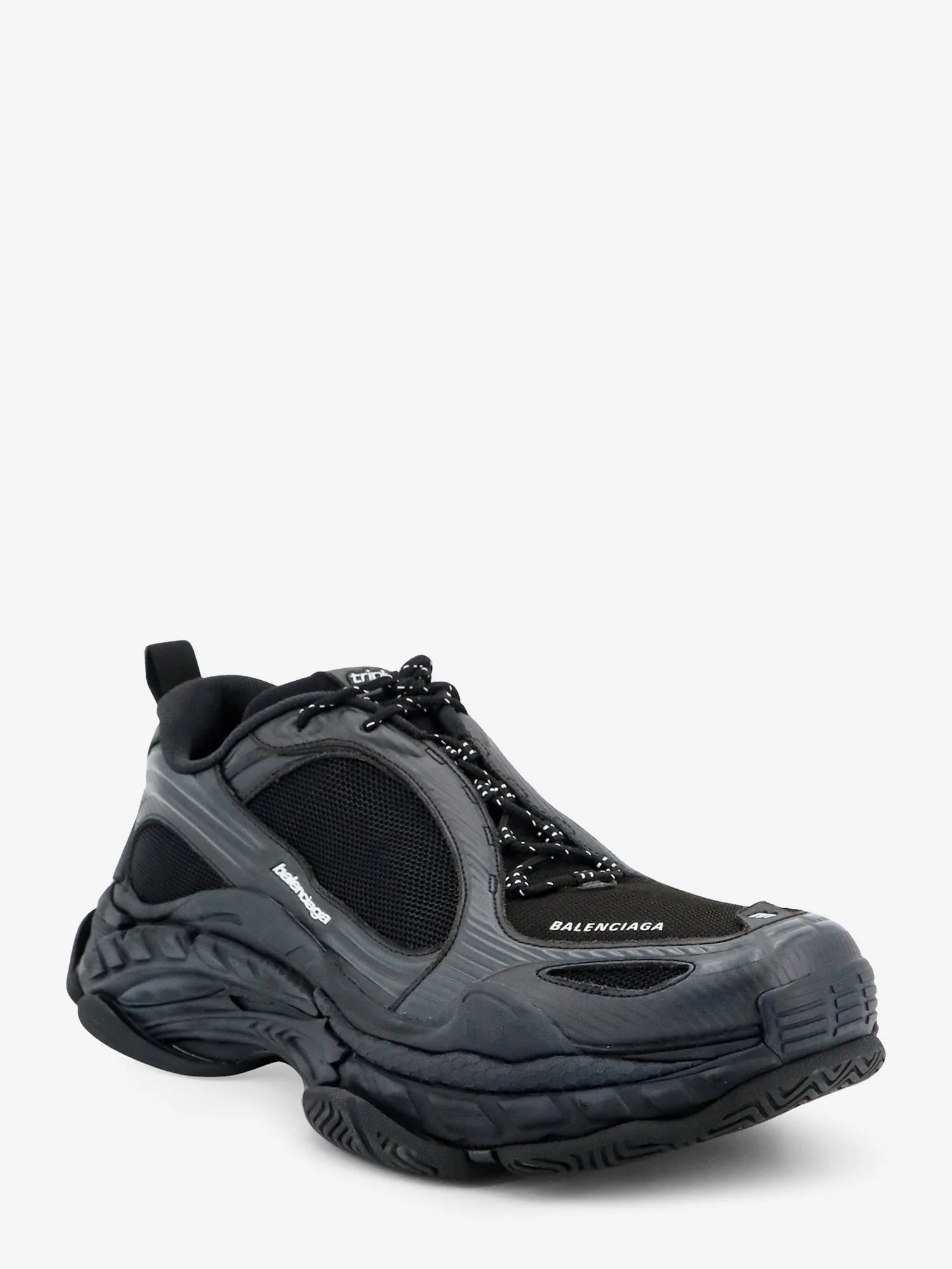 Triple S.2 Gradient mesh sneakers with used-effect nylon inserts