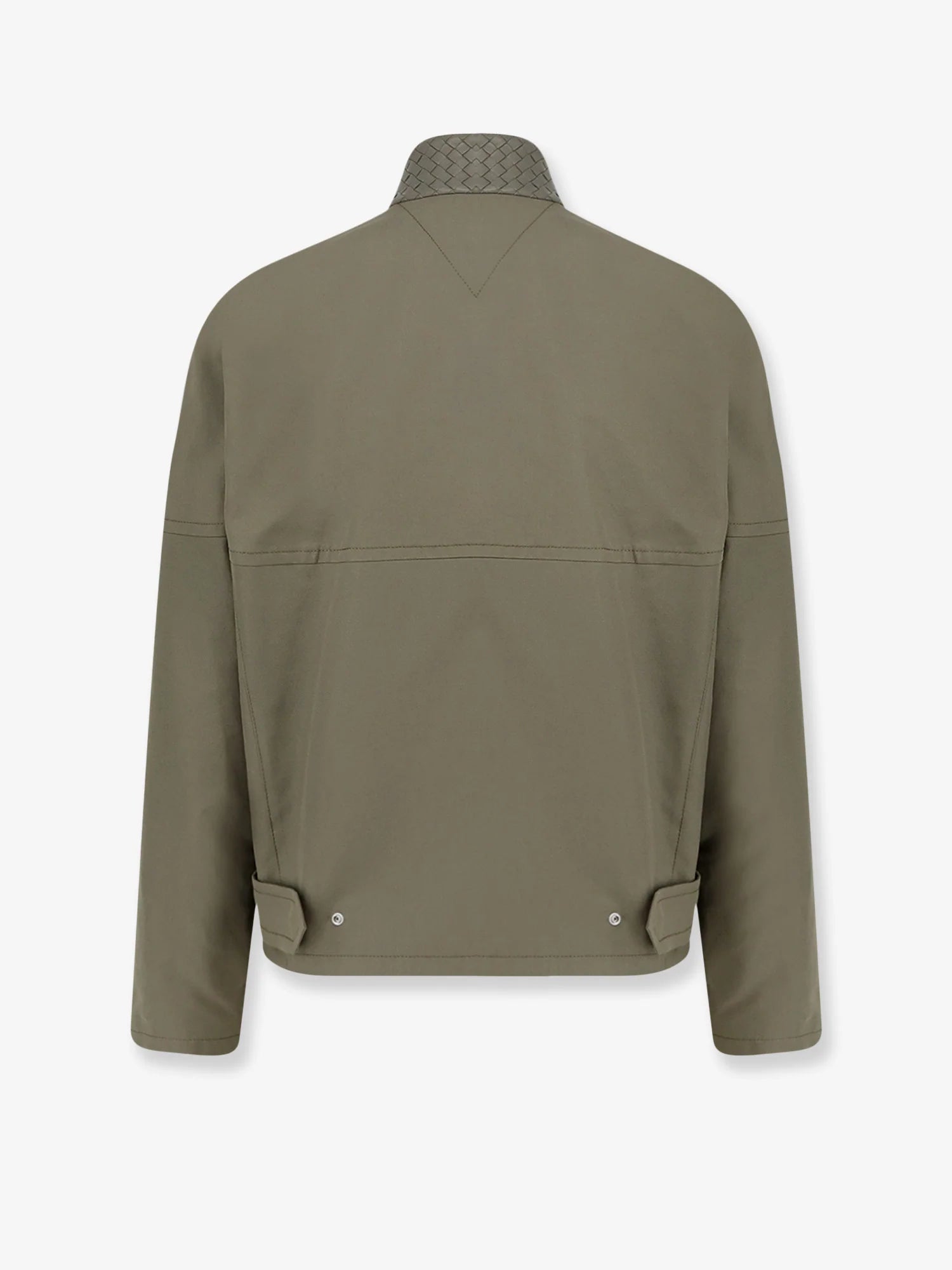 Cotton jacket with Intrecciato detail