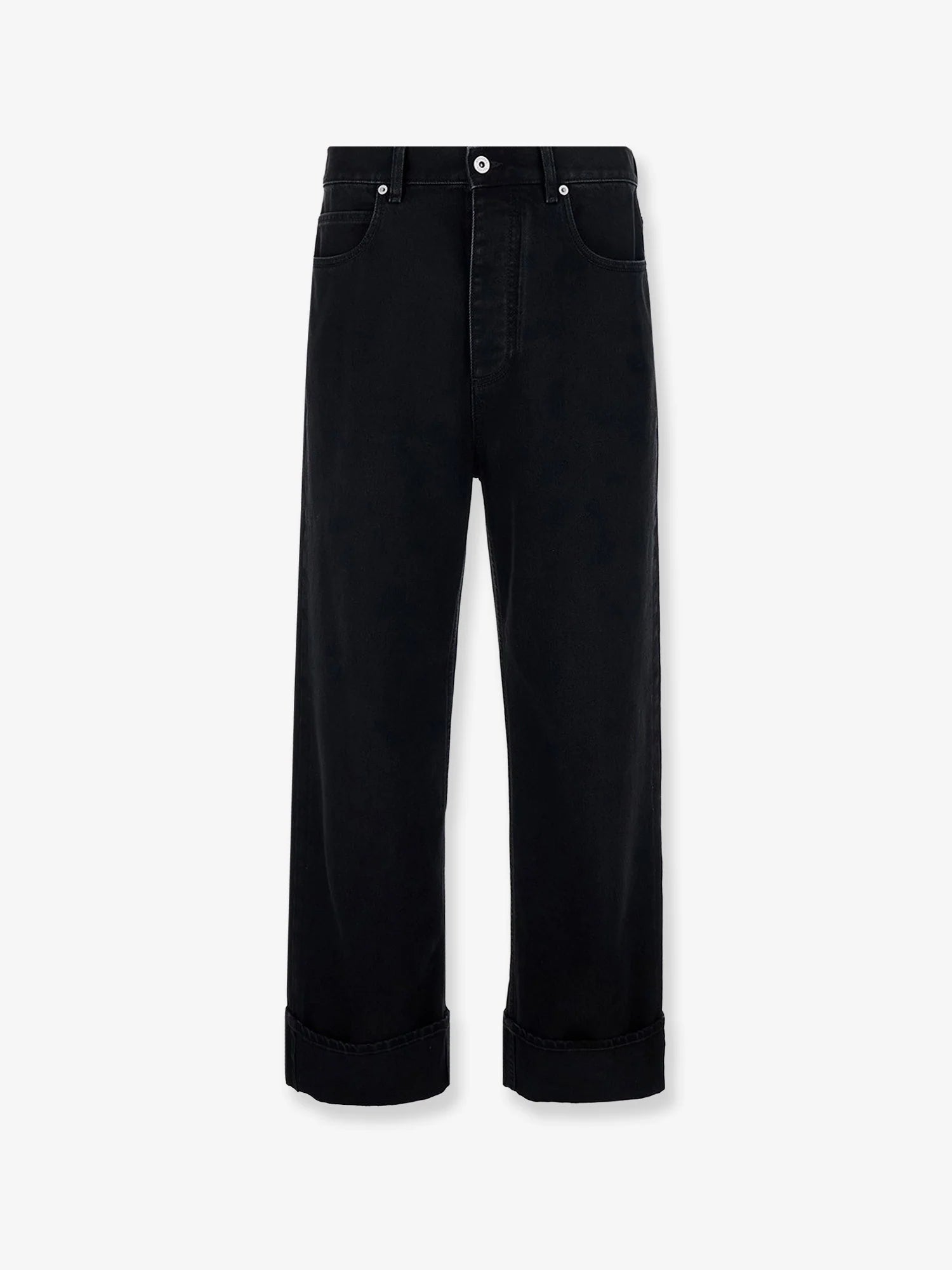 Black denim trousers