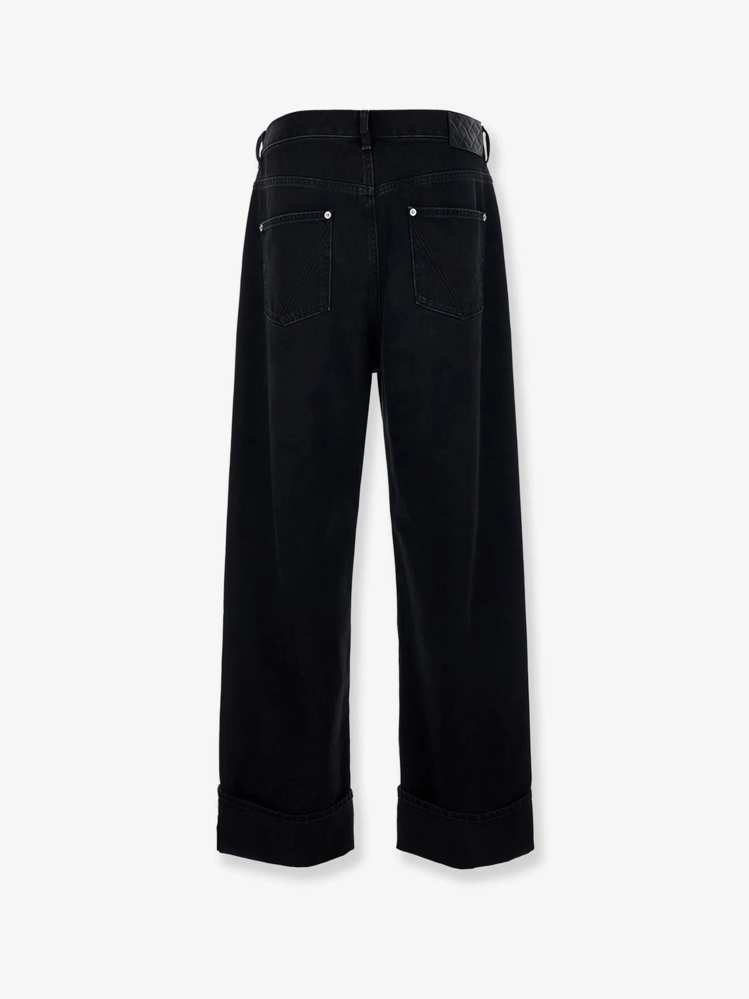 Black denim trousers