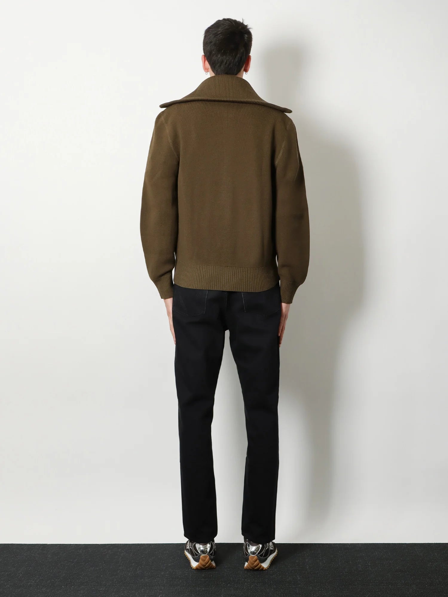Wool and cotton cardigan