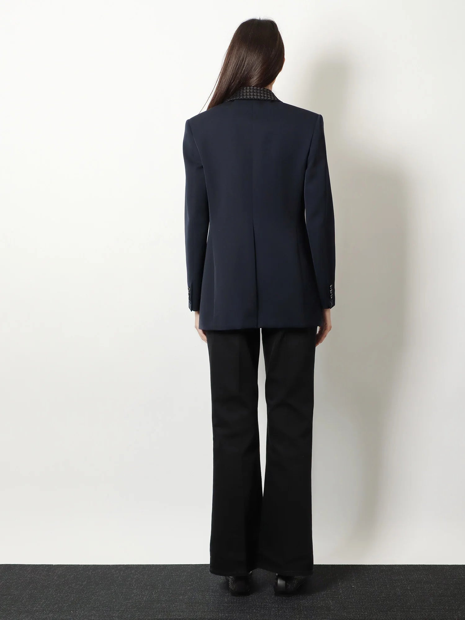 Black denim trousers