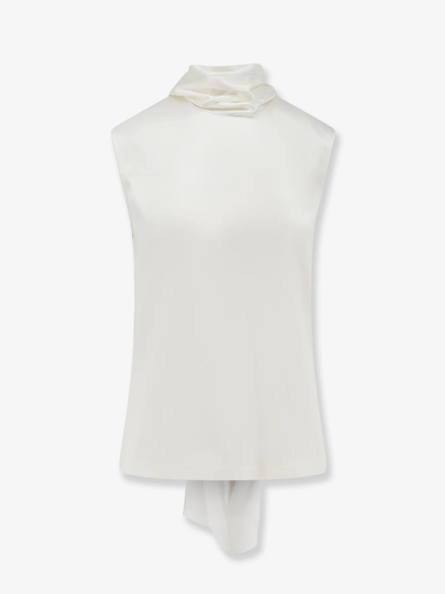 Stretch satin top