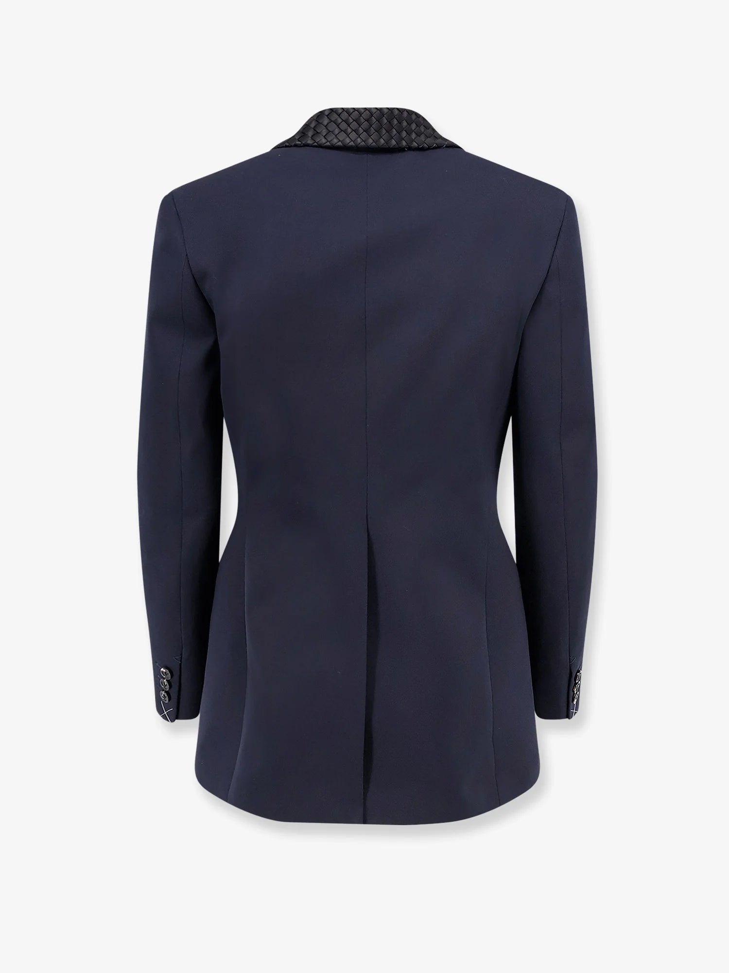 Wool blazer with Intrecciato detail