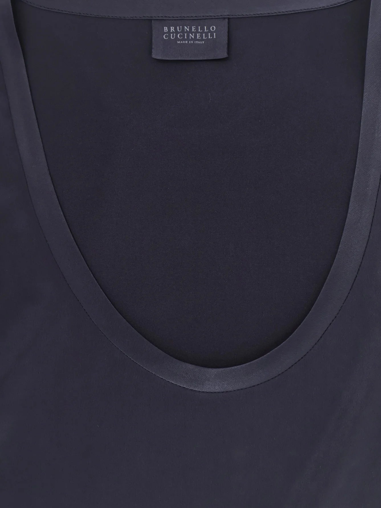 Stretch silk tank top