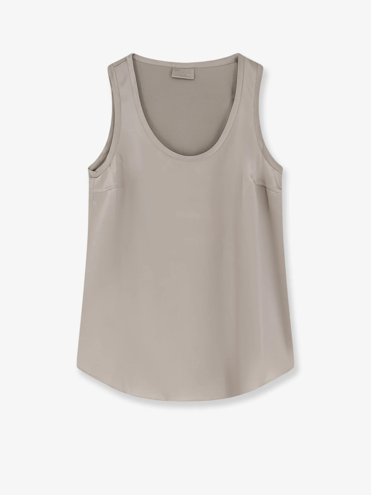 Stretch silk tank top