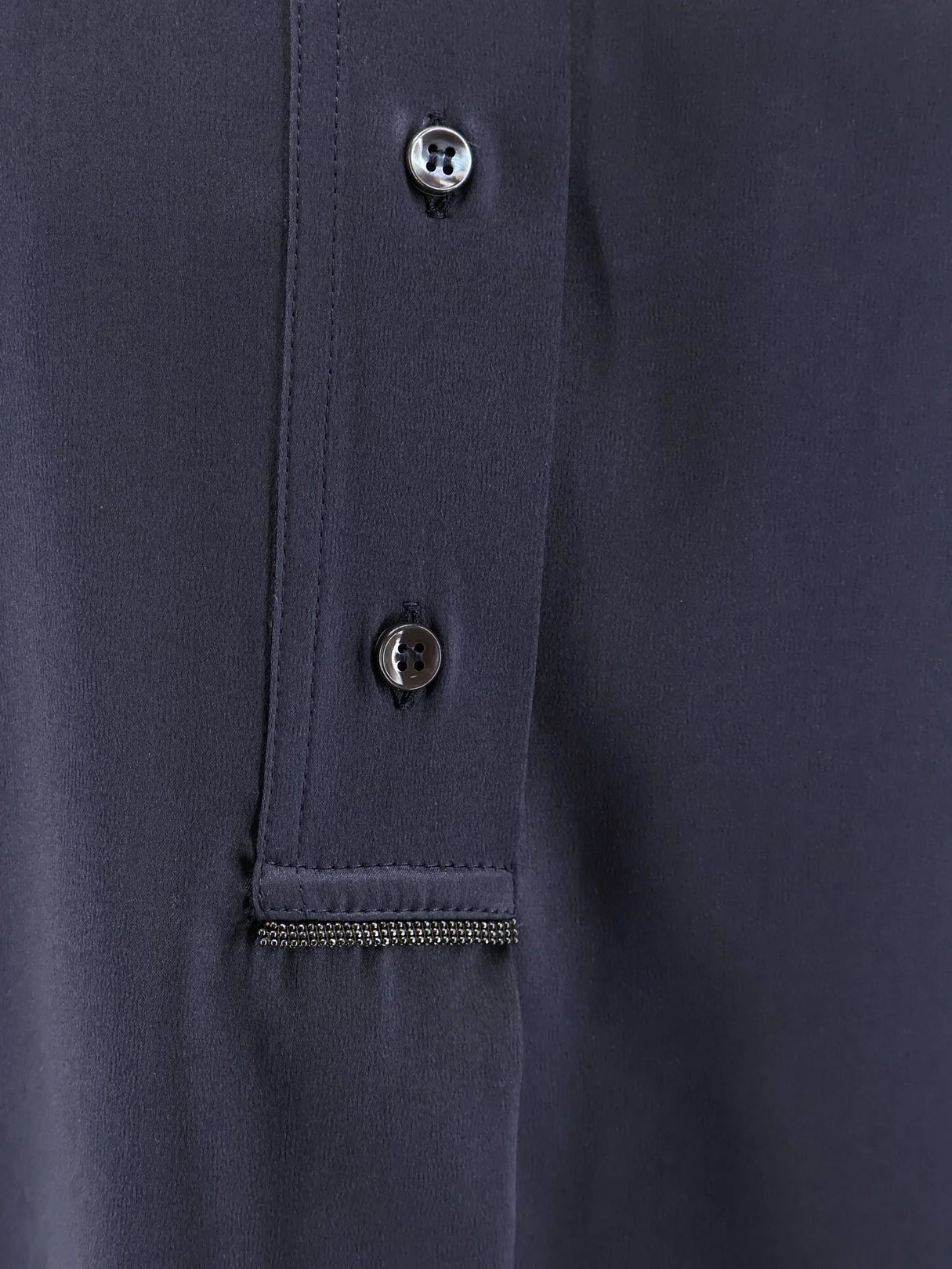 Silk shirt with Monili detail