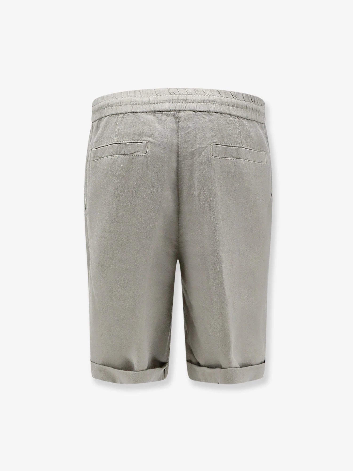 Linen bermuda shorts with drawstring