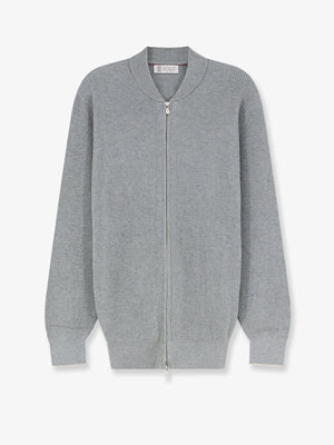 Ribbed cotton cardigan
