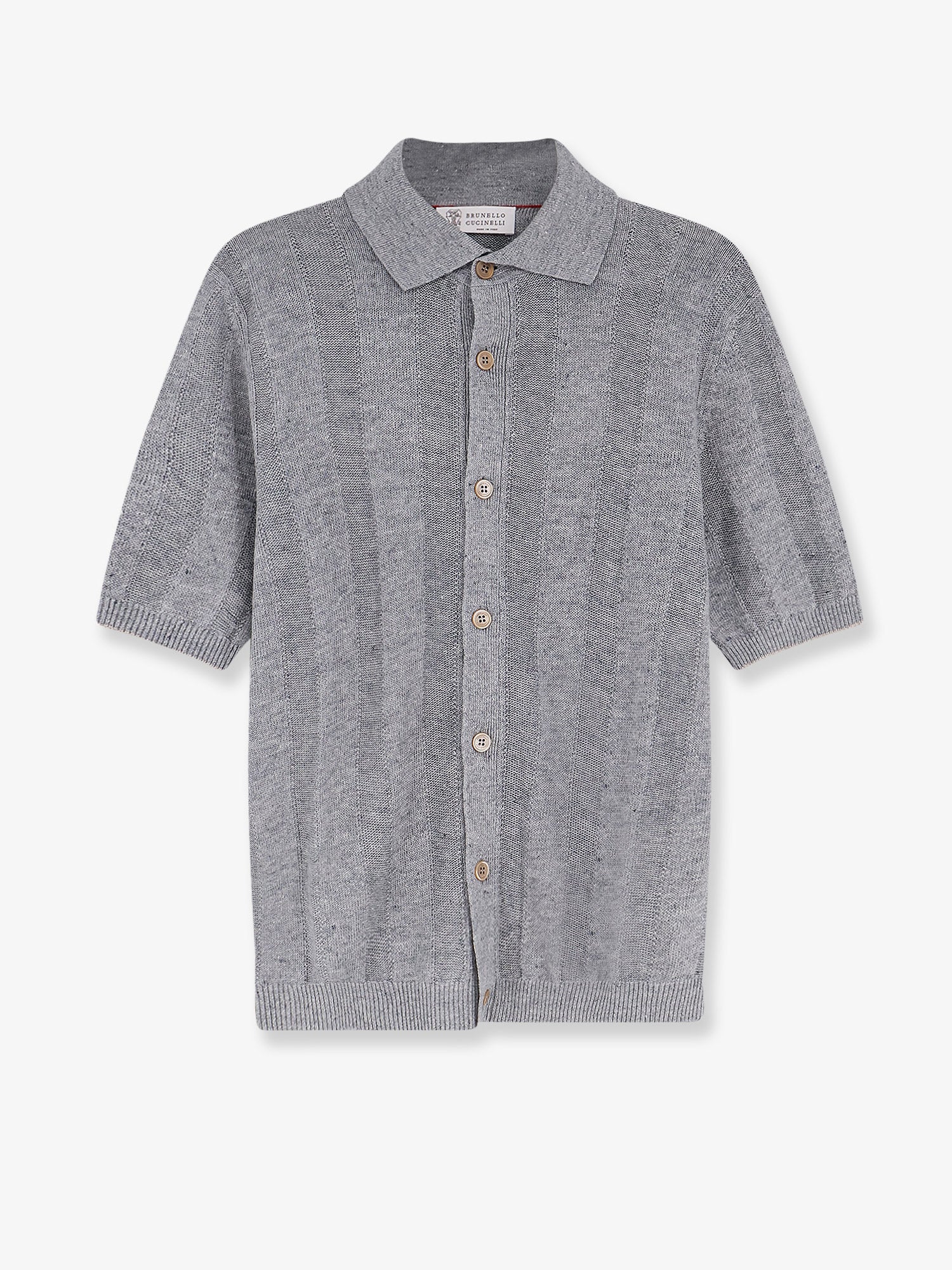Linen and cotton blend cardigan