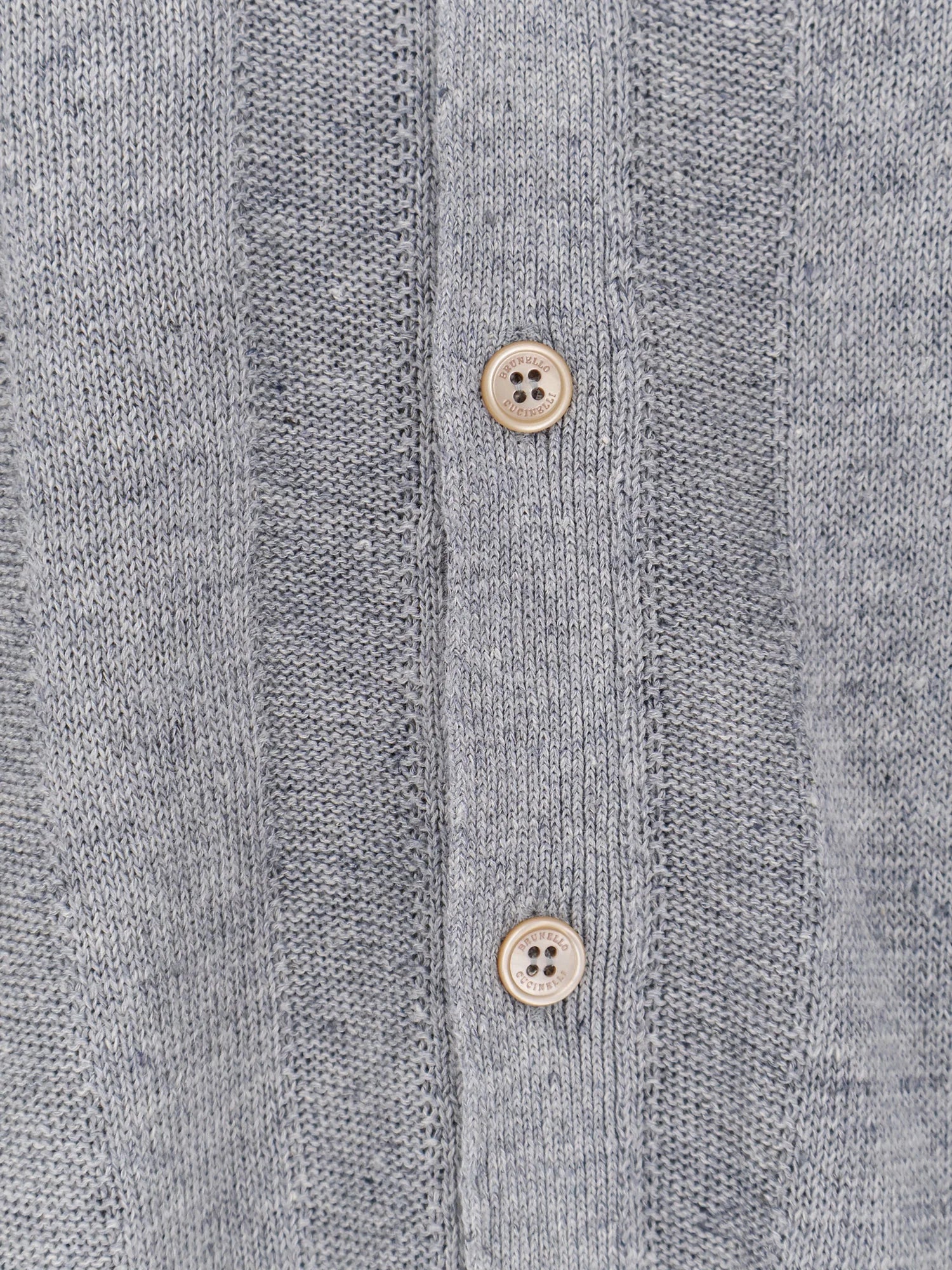 Linen and cotton blend cardigan