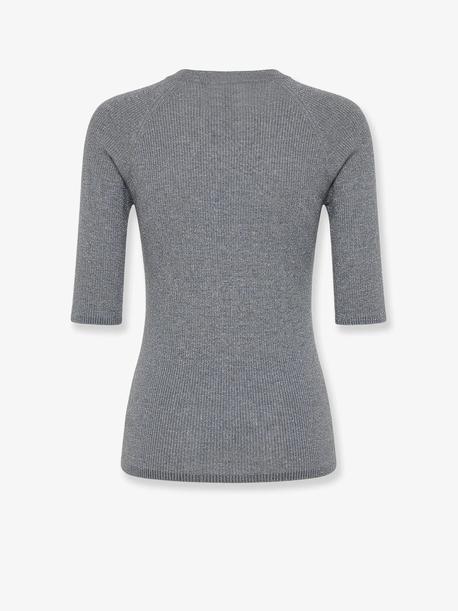 Cashmere and viscose blend lurex sweater