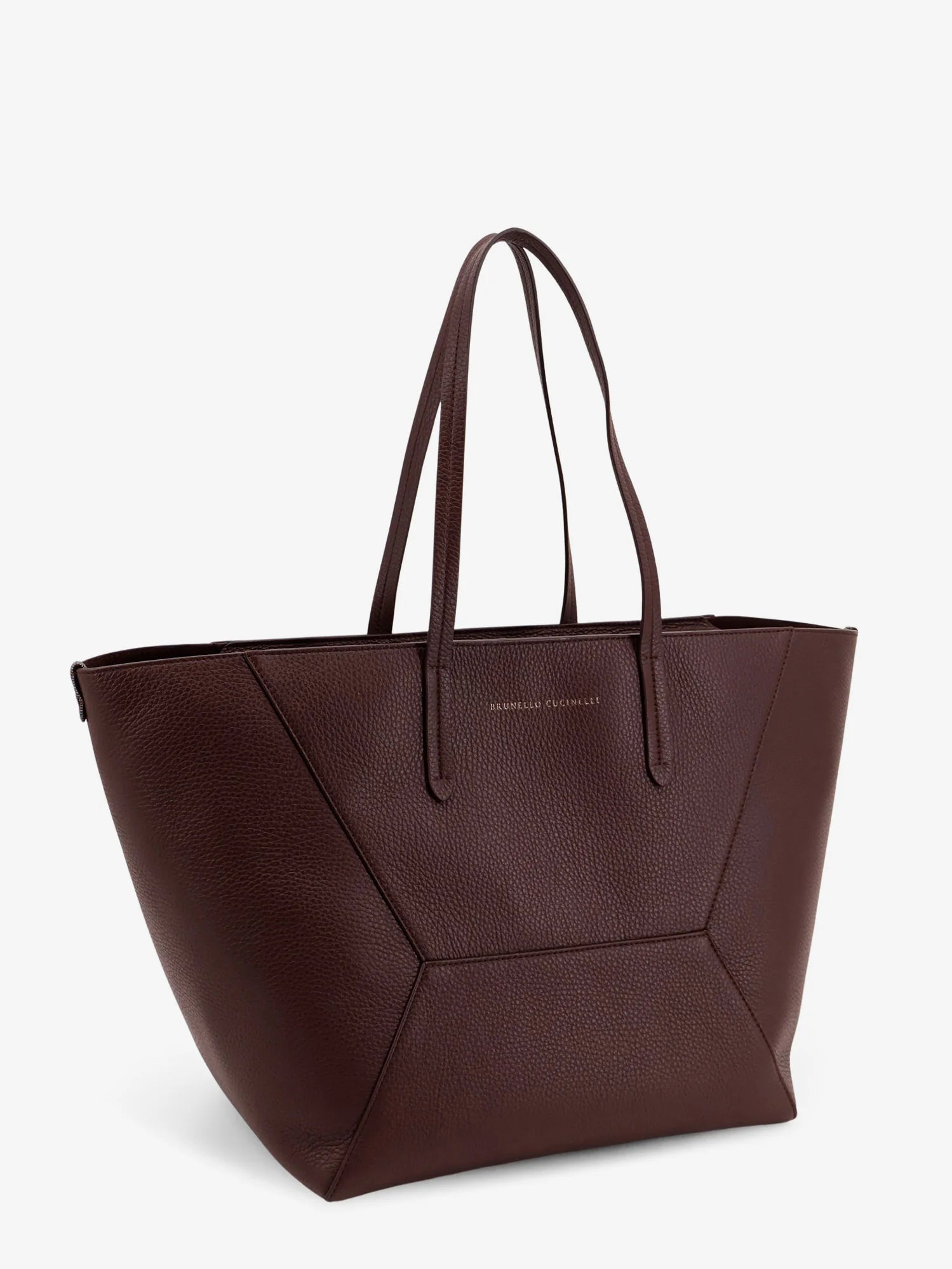 BC Duo hammered leather shoulder bag