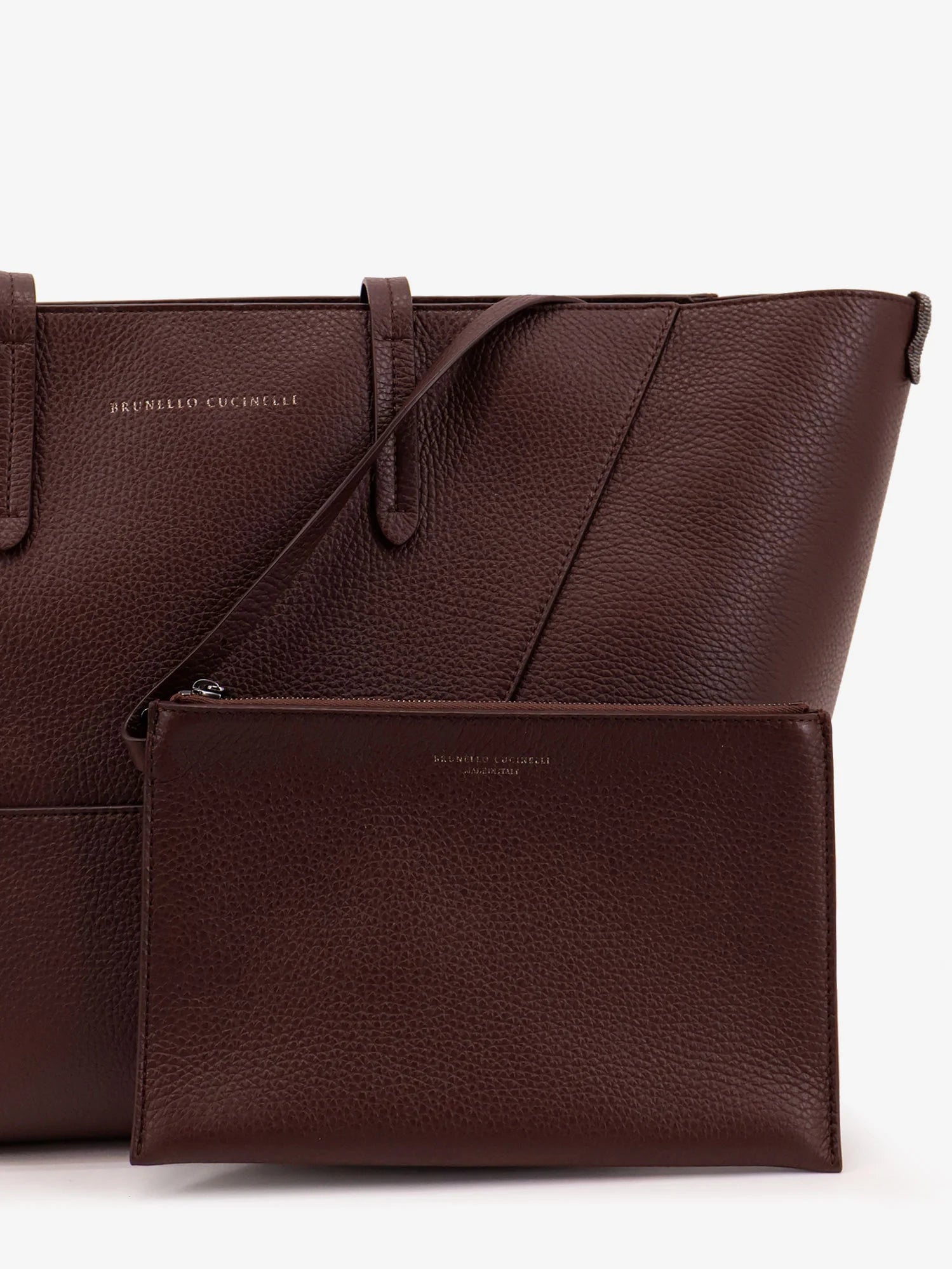 BC Duo hammered leather shoulder bag